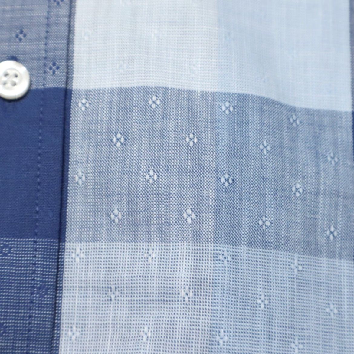 Vintage Synergy Woven Cotton Plaid Button Up Shirt Blue Men's 2XL Size US XXL / EU 58 / 5 - 6 Thumbnail