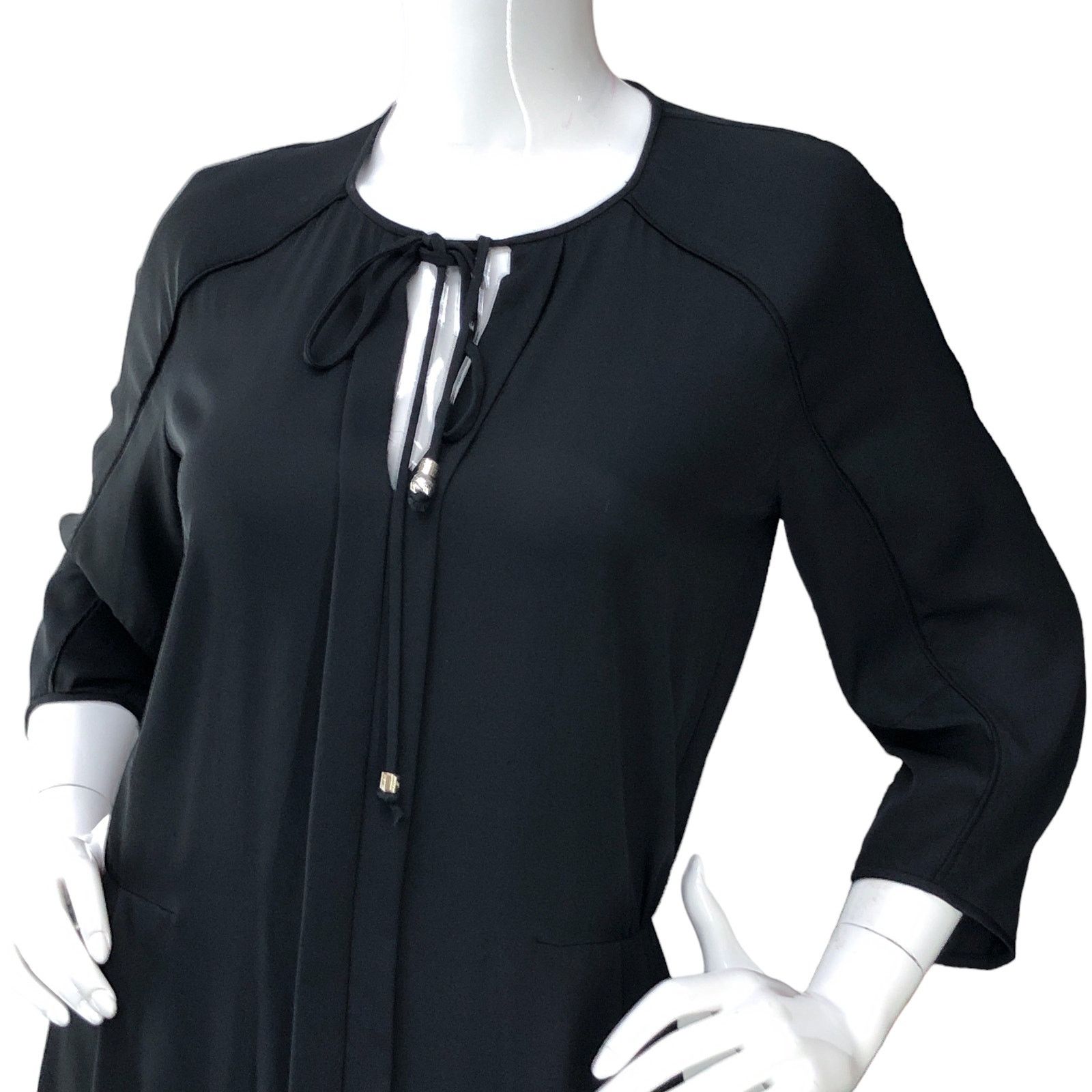 Diane von Furstenberg Diane Von Furstenberg DVF Size 6 Apona Dress Tie Neck Silk Size M / US 6-8 / IT 42-44 - 3 Thumbnail