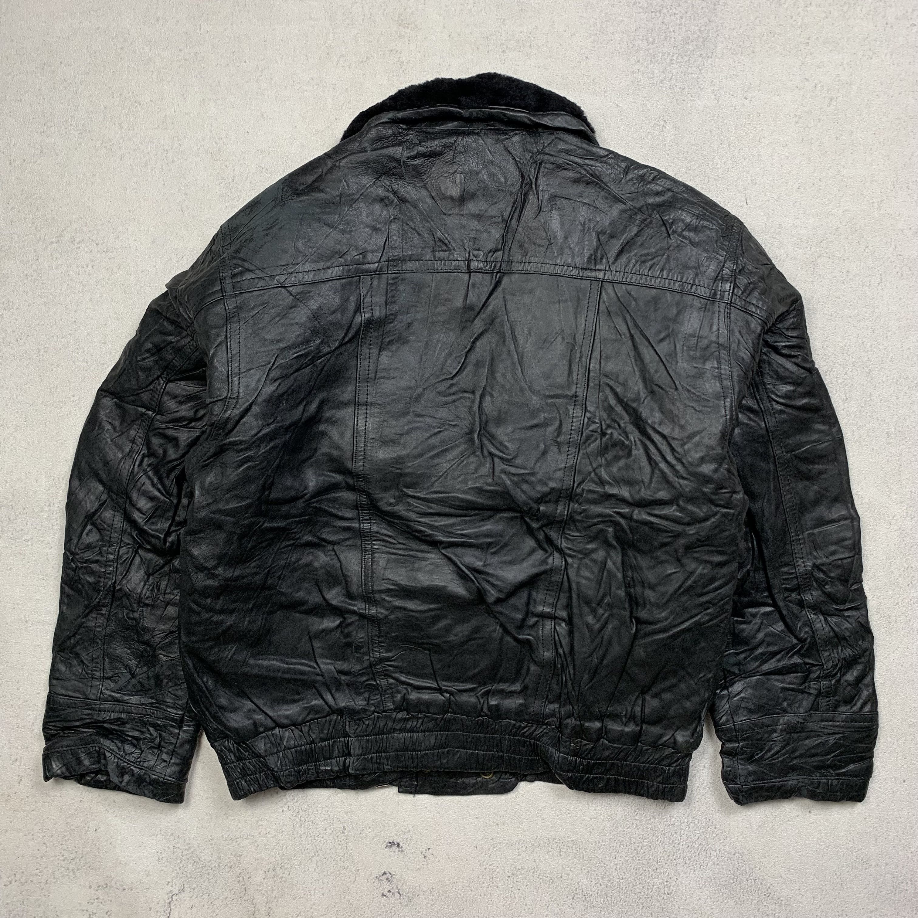 Genuine Leather Vintage Leather Blazer Jacket Size S / US 4 / IT 40 - 2 Thumbnail