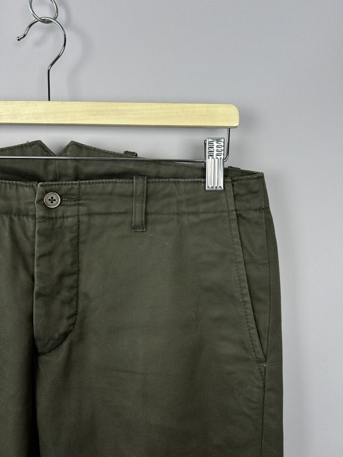 Designer × Suitsupply SUITSUPPLY Denim Goods Bennet Trousers W30 Chino Pants Khaki Size US 30 / EU 46 - 2 Thumbnail