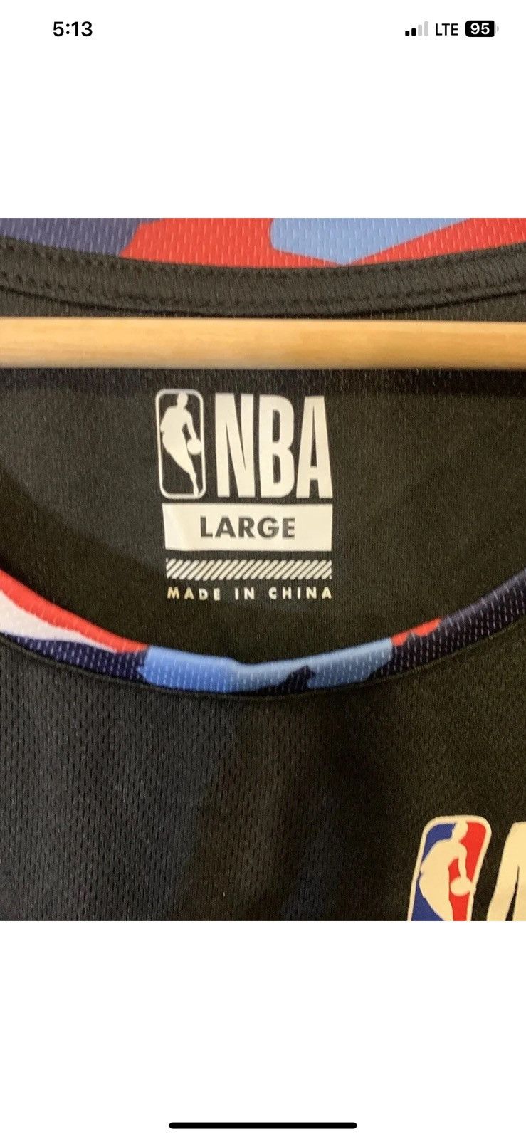 NBA Nba mens sz L jersey muscle t shirt tank blue Size US L / EU 52-54 / 3 - 2 Thumbnail