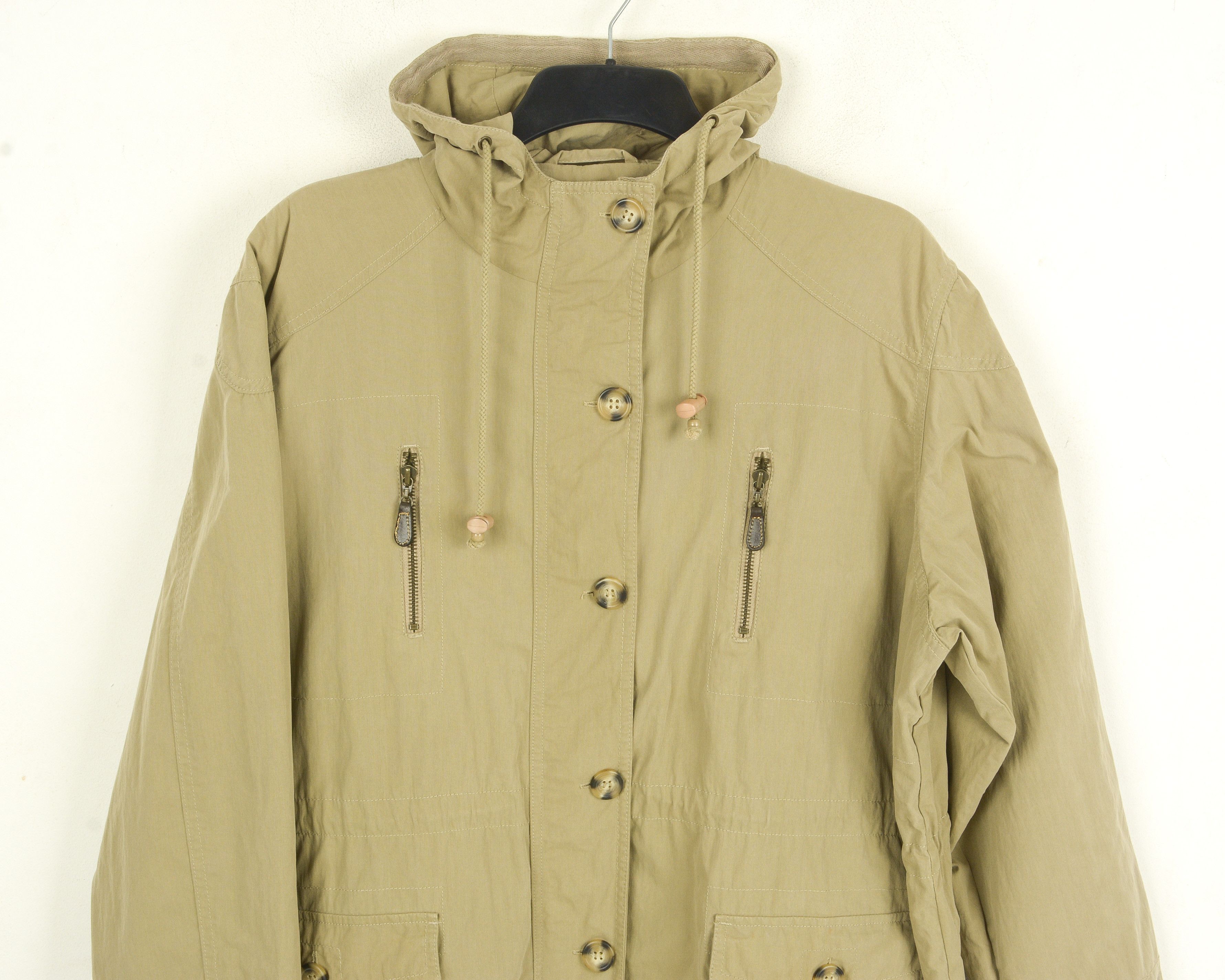 Eddie Bauer Women XL Field Jacket Hooded Over Coat Barn Parka pockets Size XL / US 12-14 / IT 48-50 - 3 Thumbnail