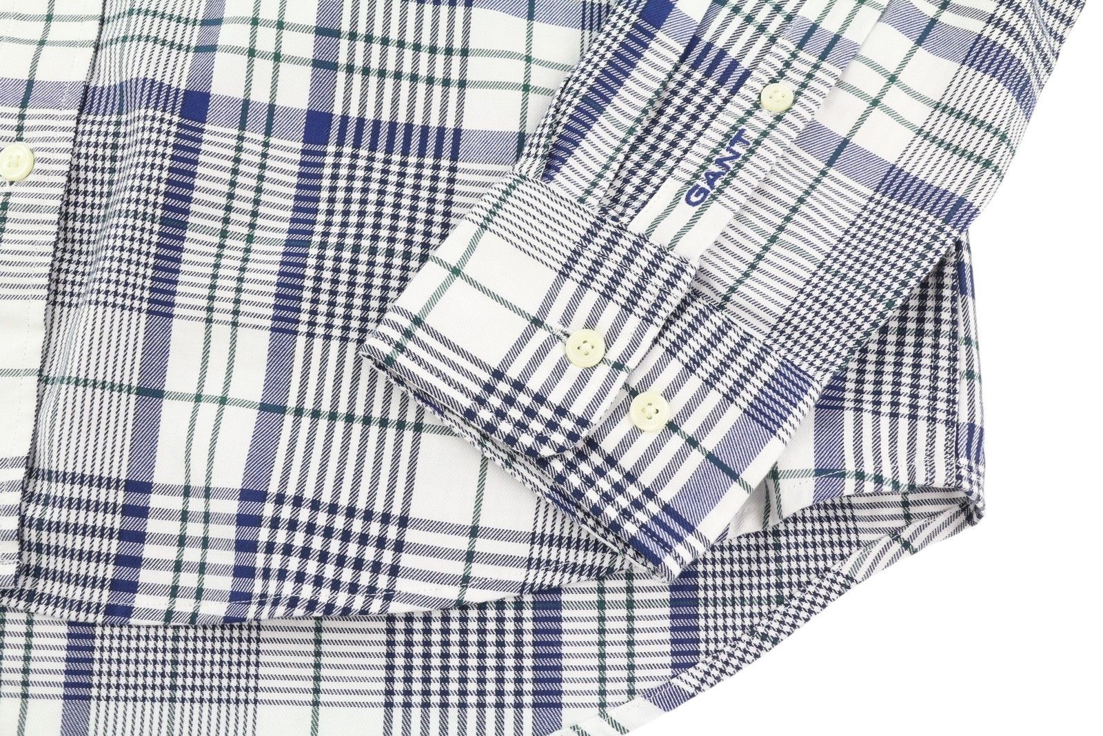 Gant FLANNEL EU38 Blue Plaid Button-Up Shirt 85008 Size M / US 6-8 / IT 42-44 - 5 Thumbnail