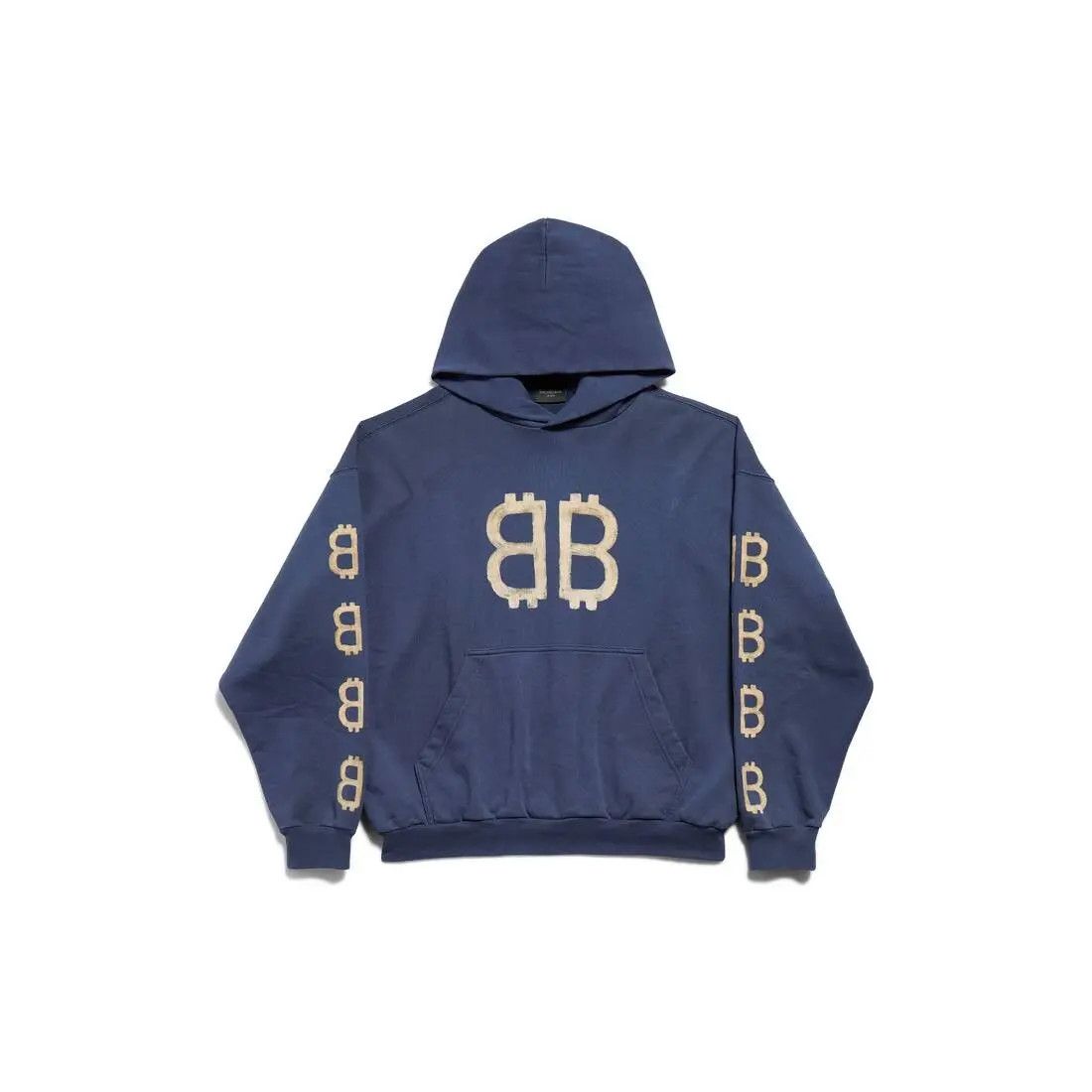 o1w1db11225 Crypto Hoodie Medium Fit in Blue
