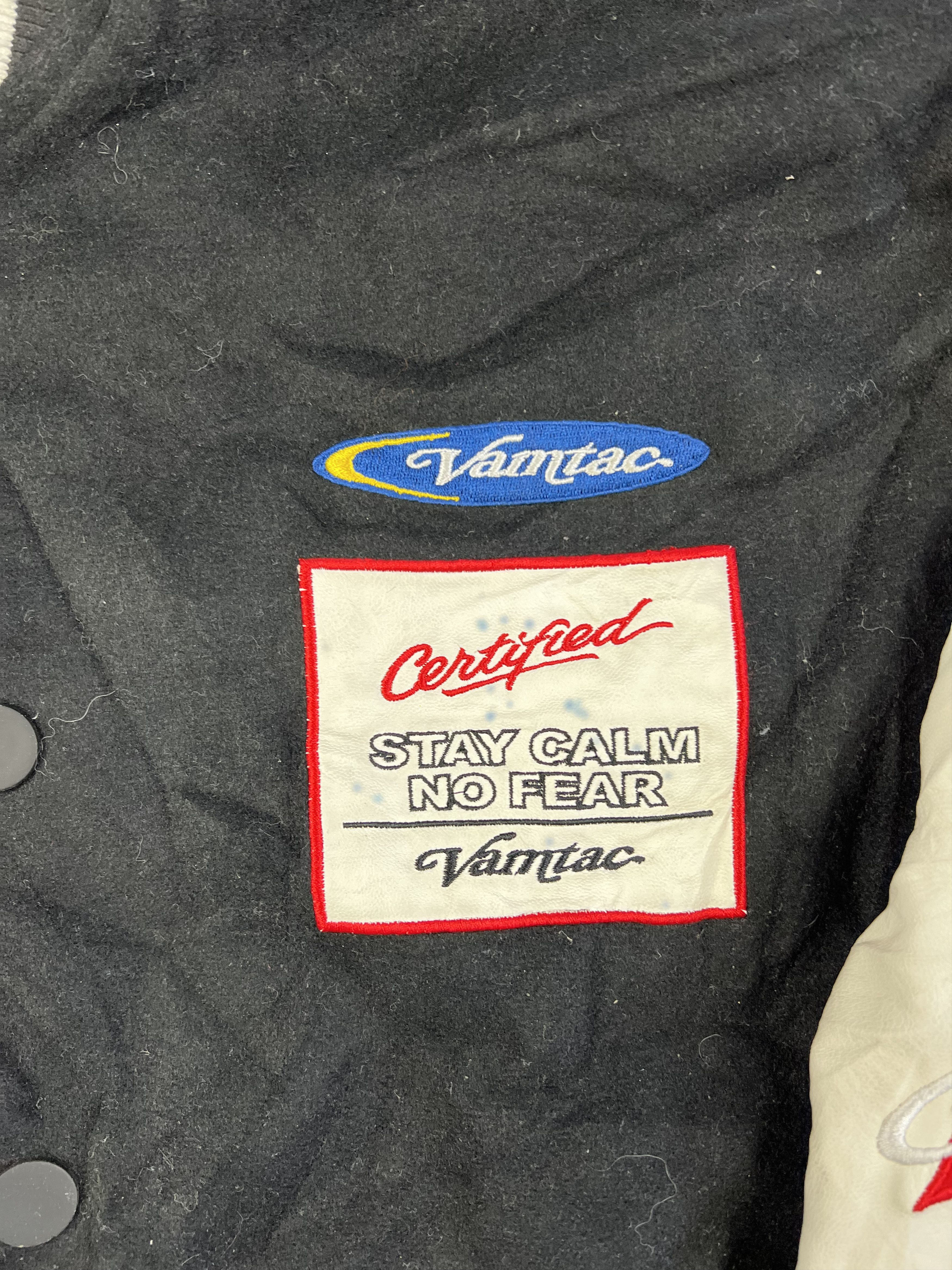 Other RACING VARSITY JACKET BLACK WHITE Size US M / EU 48-50 / 2 - 3 Thumbnail