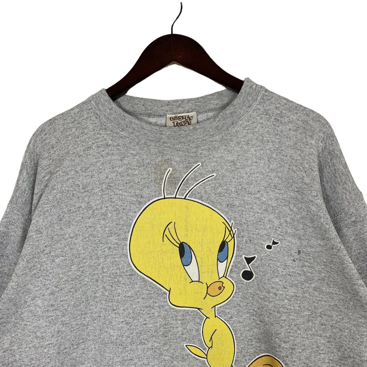 Cartoon Network × Vintage Vintage 90s Looney Tunes Tweety Bird Cartoon Sweatshirt Size US L / EU 52-54 / 3 - 2 Thumbnail