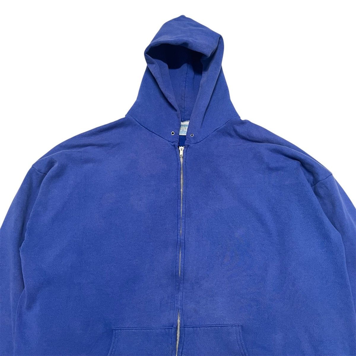 Vintage 1990S Faded Blue Hoodie Made In USA Size XXL