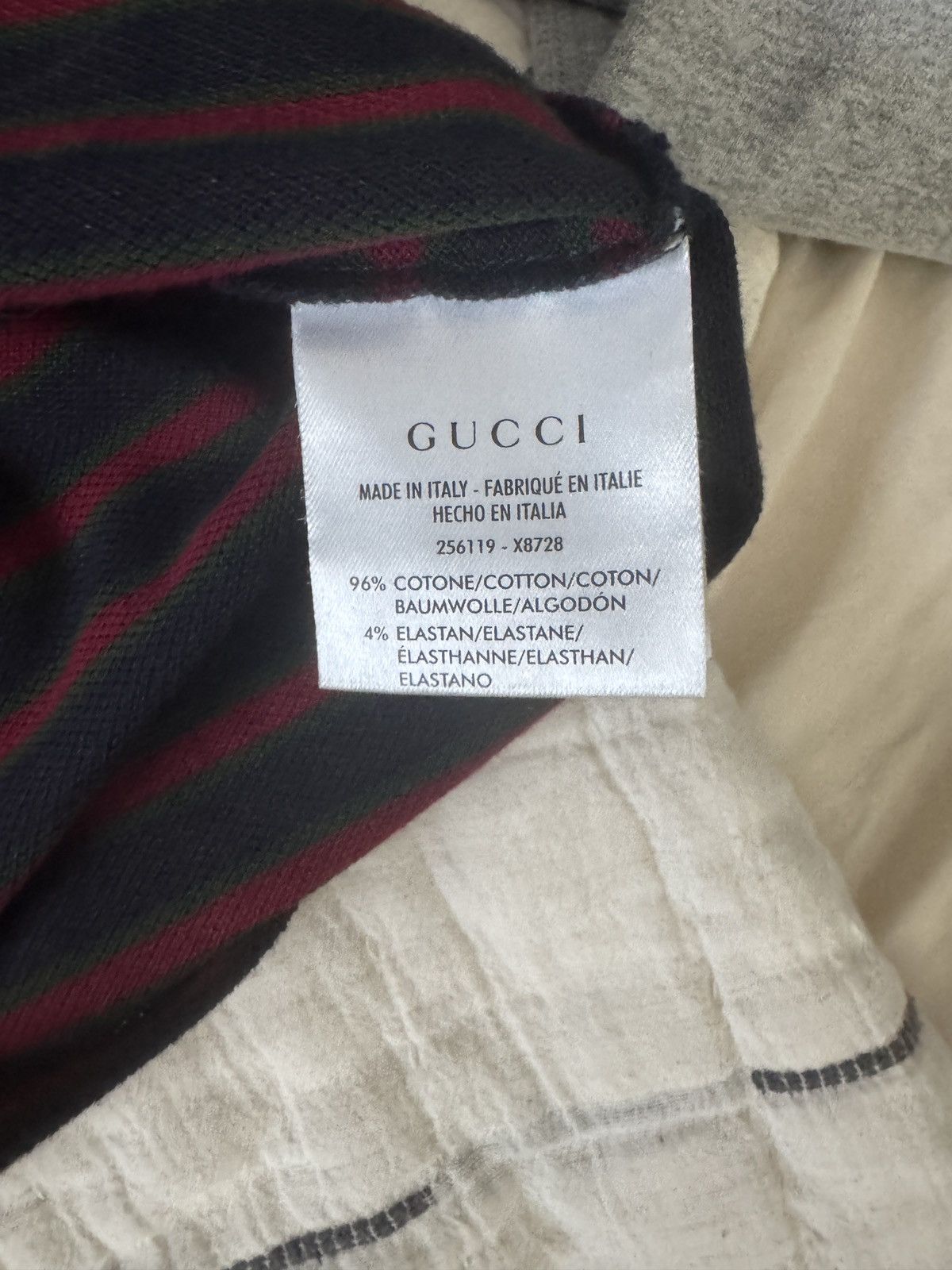 Gucci RARE Gucci striped polo with vintage logo Size US L / EU 52-54 / 3 - 6 Thumbnail