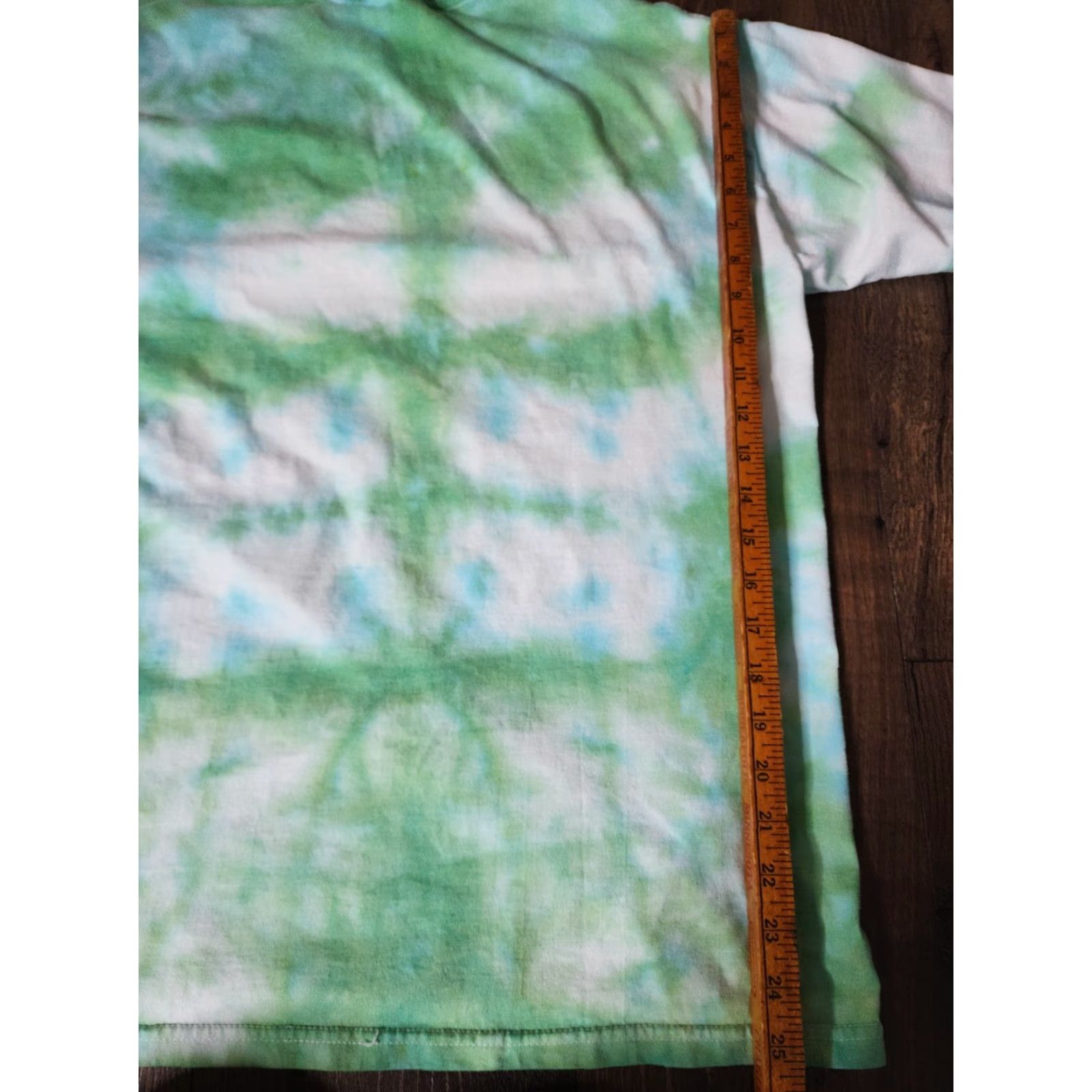 Jerzees VINTAGE Jerzees T-Shirt Mens L Green 90s Tie Dye Four Leaf Clover Graphic Print Crew Neck Short Sleeve Canvas Cotton Size US L / EU 52-54 / 3 - 2 Thumbnail