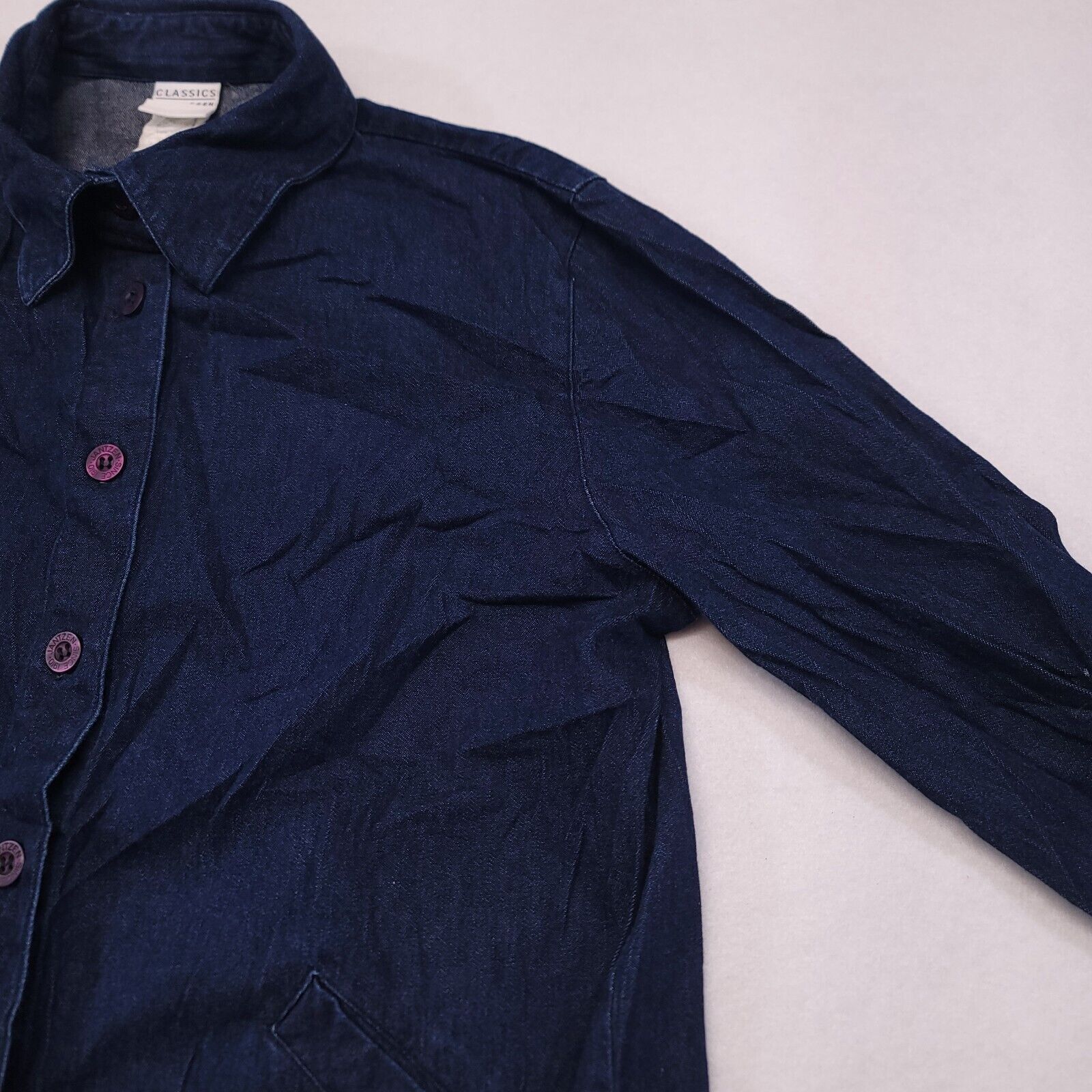 Jantzen Classics by Jantzen Button Up Jean Jacket Womens Size L Blue Size L / US 10 / IT 46 - 6 Thumbnail