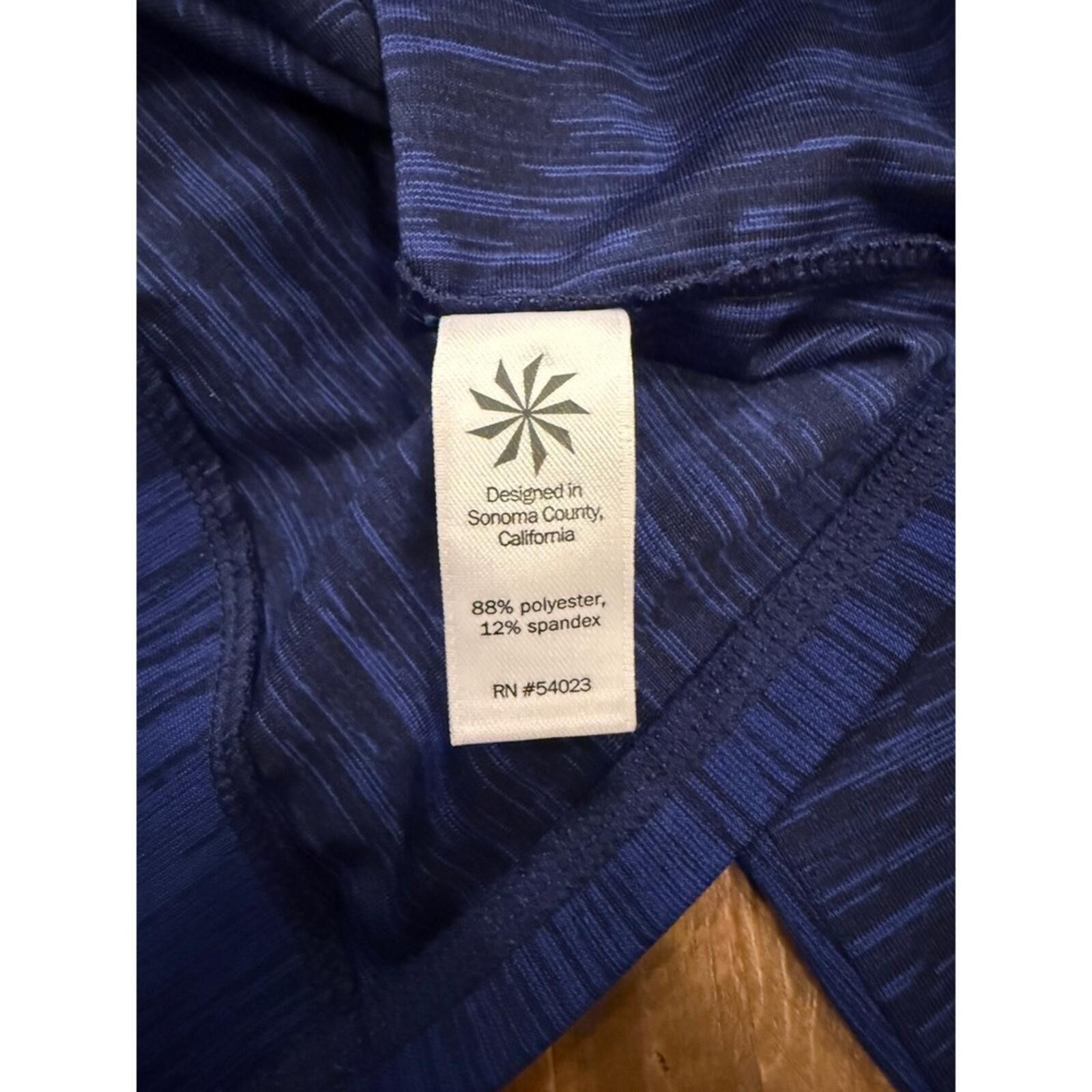 Athleta Athleta Blue Space Dye Quarter Zip Long Sleeve Running Top S Size S / US 4 / IT 40 - 8 Thumbnail