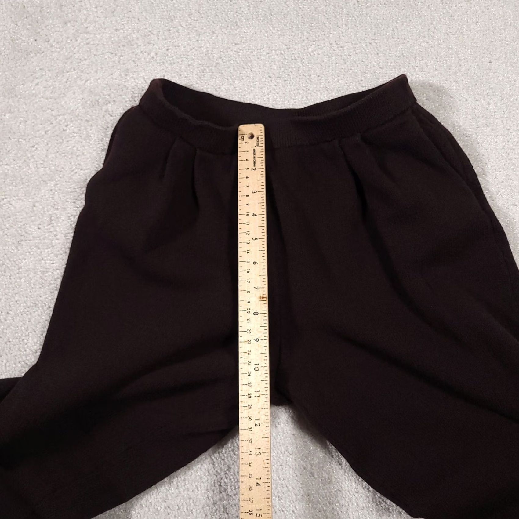 St. John VINTAGE Marie Gray St. John Santana Knit Pants Pull On Crop Women 6 Brown USA Cropped Straight P Size 28" / US 6 / IT 42 - 7 Thumbnail