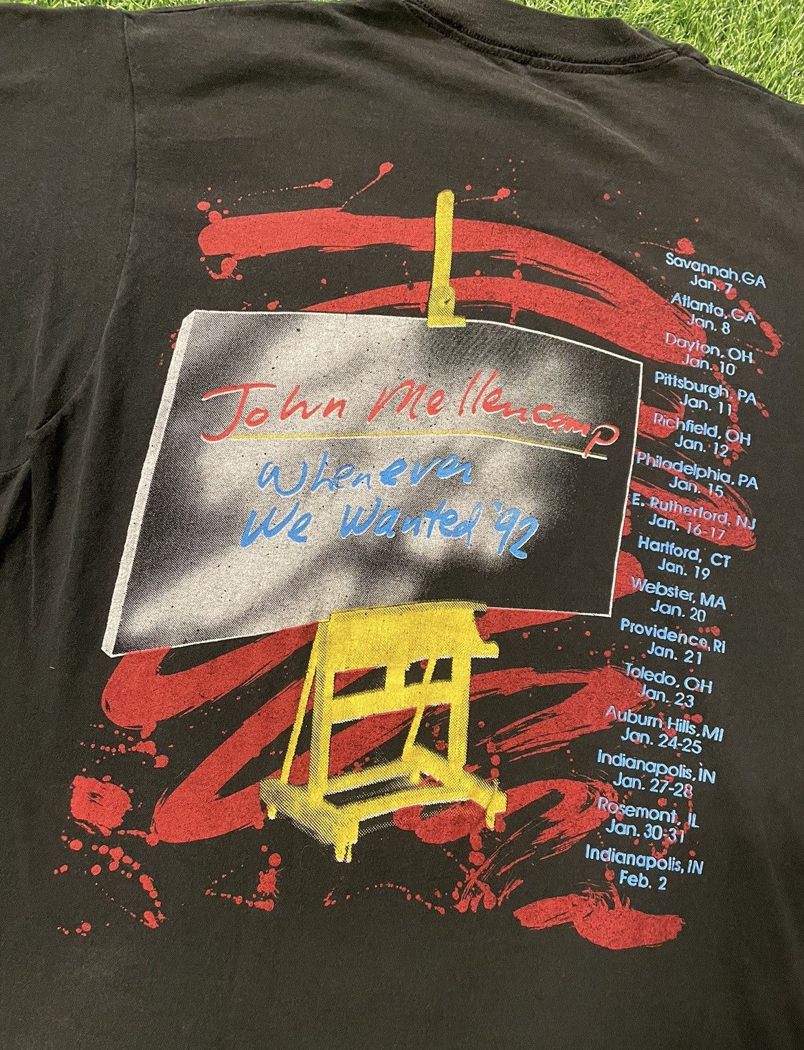 Vintage Vintage John Mellencamp 1992 Whenever We Wanted Tee Size XL Size US XL / EU 56 / 4 - 4 Thumbnail