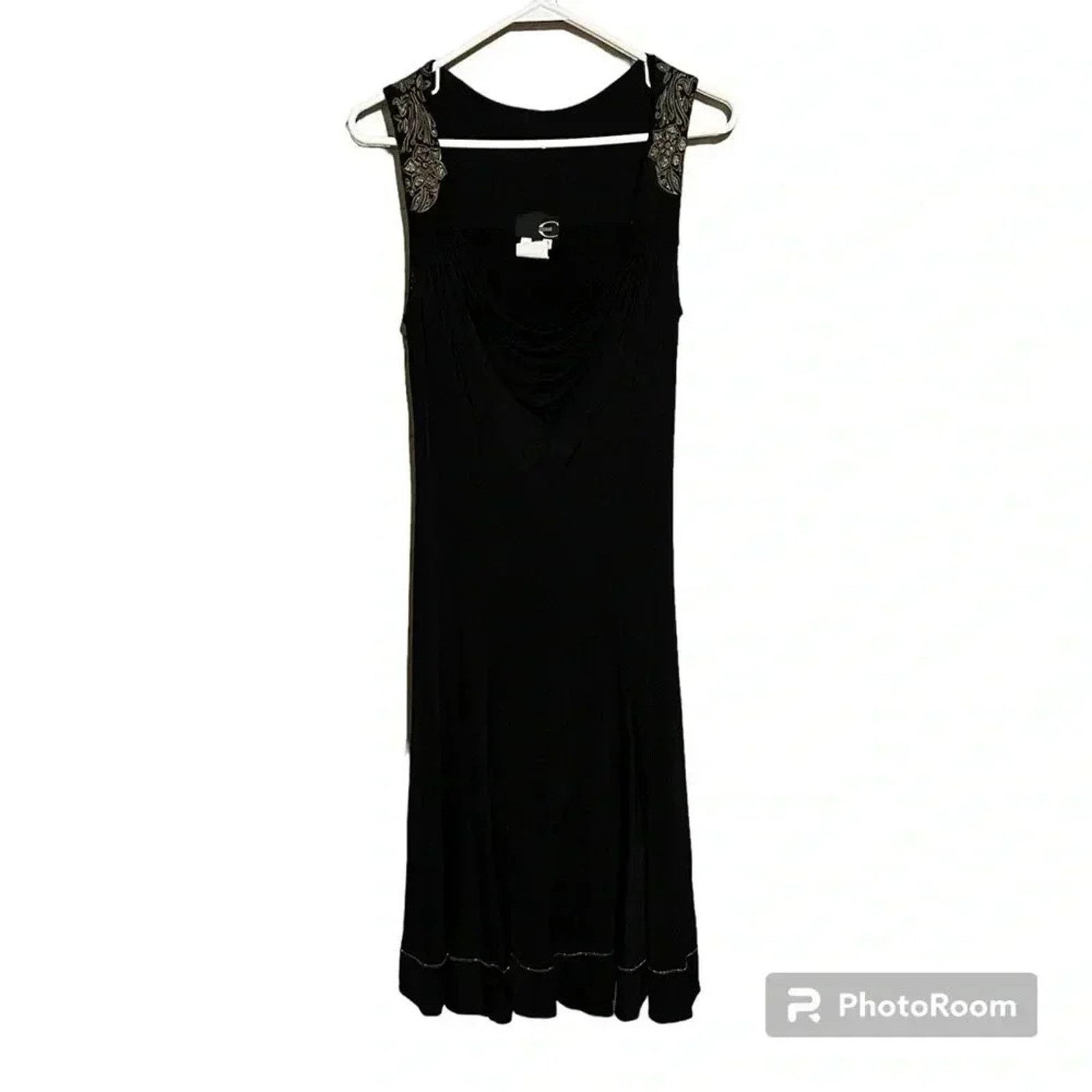 Just Cavalli Just Cavalli Midi Dress Sz 42 Black Y2K Sleeveless Size M / US 6-8 / IT 42-44 - 1 Thumbnail