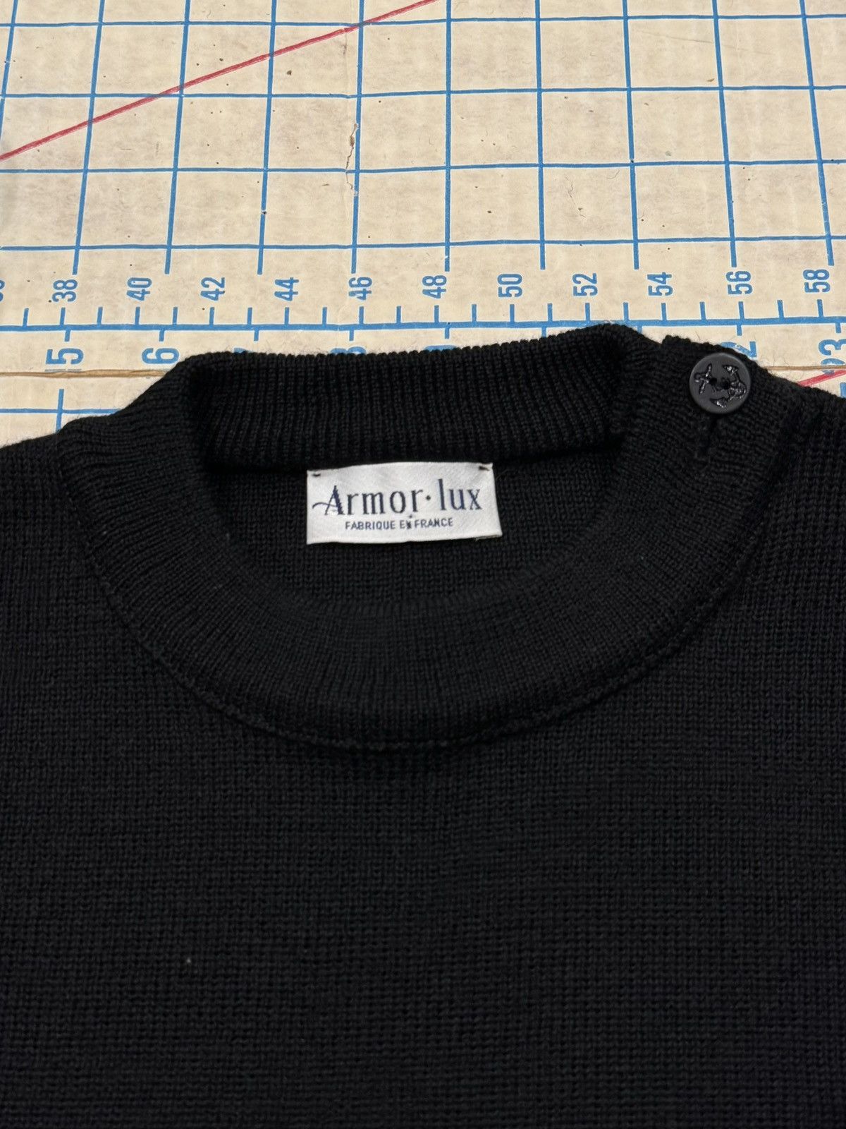Armor-Lux Armor-Lux Men’s Sailor Sweater Black Fits Size Large Size US L / EU 52-54 / 3 - 5 Thumbnail