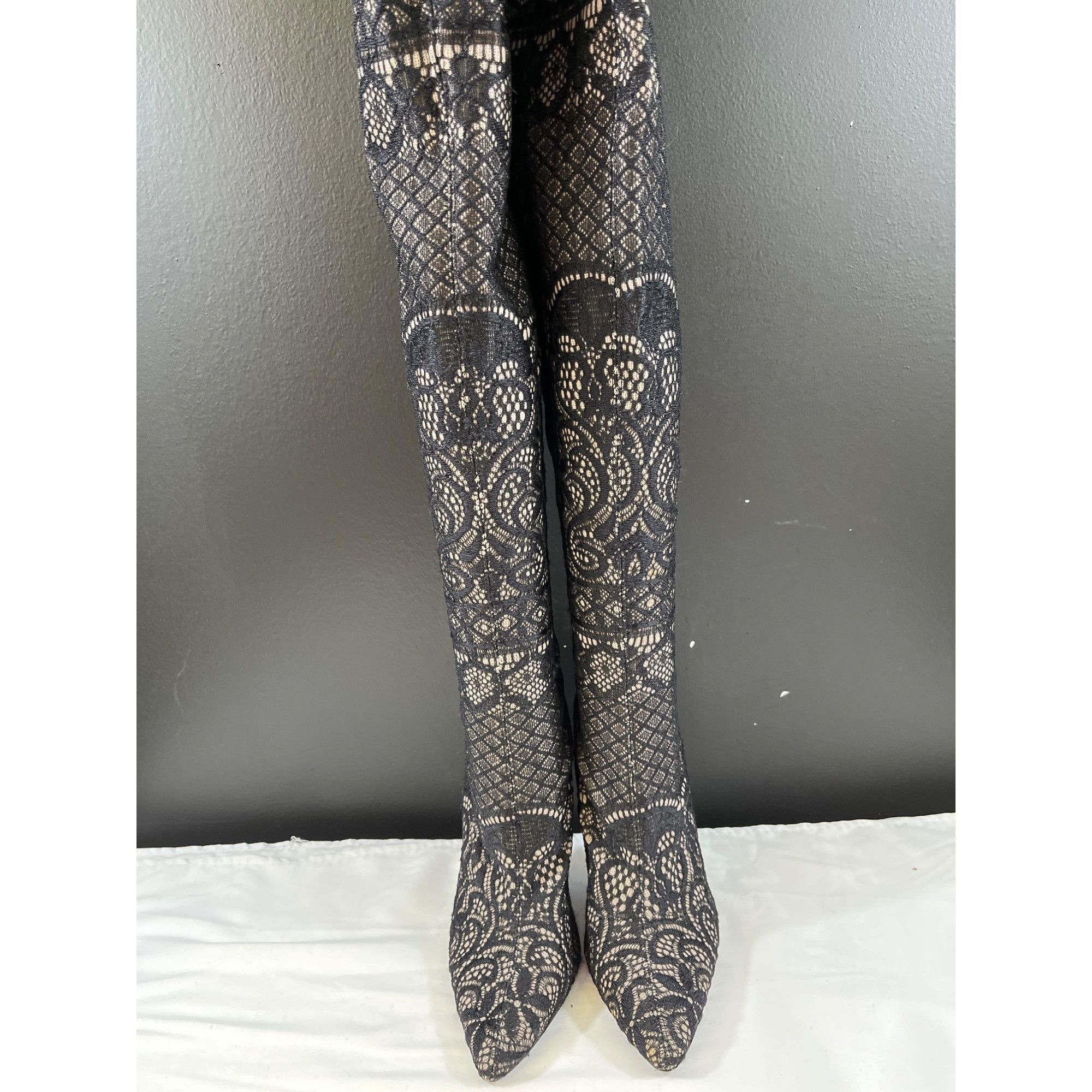 Steve Madden Steve Madden Tiffy Womens Black Over the Knee Boots Size 6.5 Size US 6.5 / IT 36.5 - 2 Thumbnail