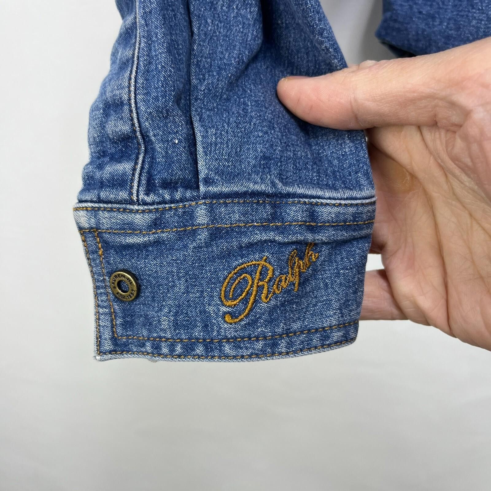 Polo Ralph Lauren Vintage Ralph Lauren Denim Jacket Womens Large Western Snap Size L / US 10 / IT 46 - 3 Thumbnail
