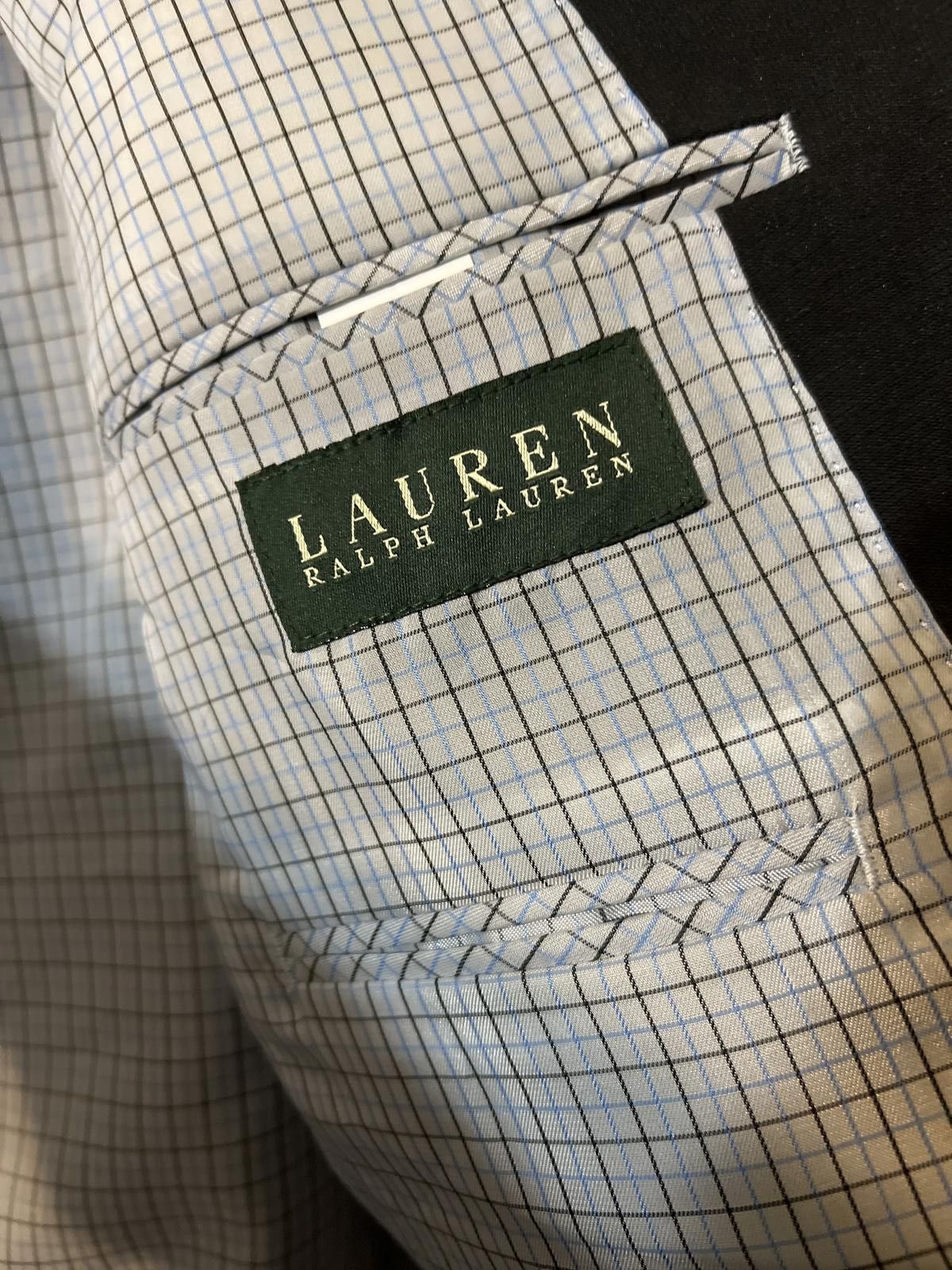 Lauren Ralph Lauren Lauren Ralph Lauraen Men's Black Suit Jacket Blazer 46R EUC Size 46R - 7 Thumbnail
