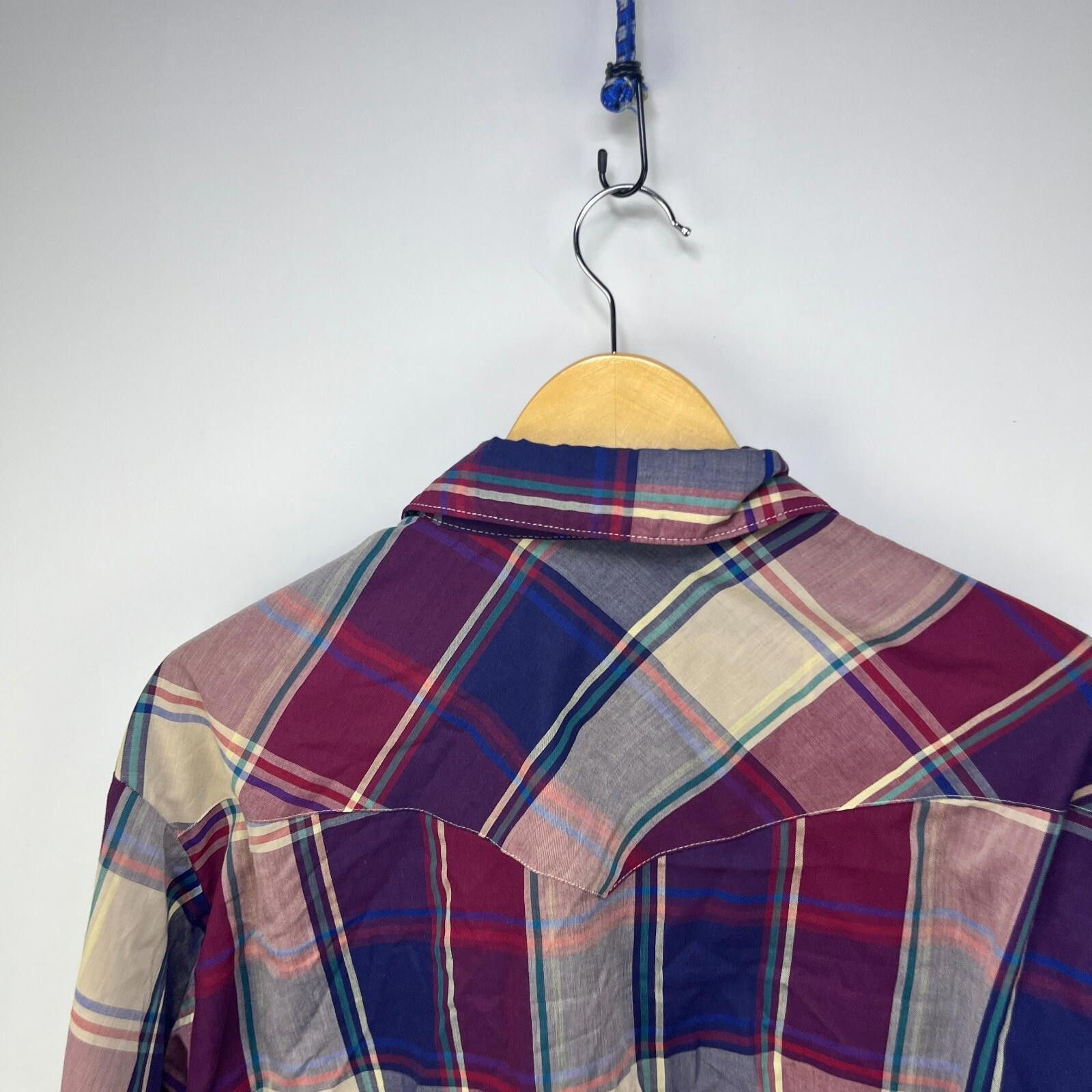 Wrangler Vintage 90s Wrangler Snap Button Long Sleeve Shirt Large Size US L / EU 52-54 / 3 - 11 Thumbnail