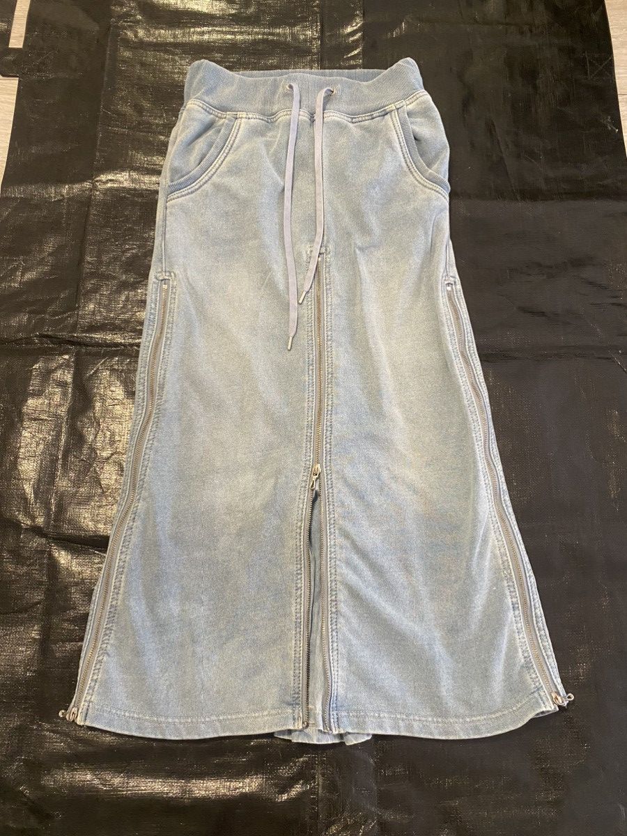 スカート 00s archive goa denim zip skirt gimmick 00's archive goa g.o.a zip skirt fur y2k（your pieces here