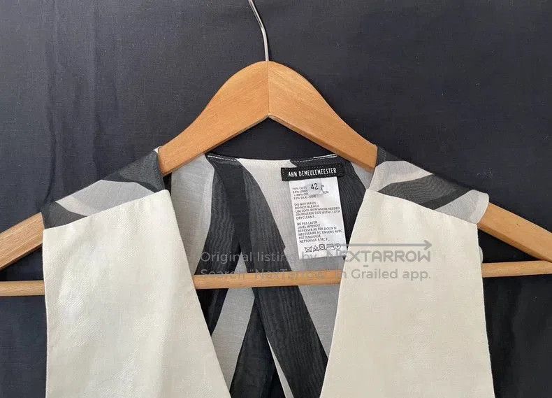 Ann Demeulemeester Ann Demeulemeester jacquard halter waistcoat. Size US L / EU 52-54 / 3 - 3 Thumbnail