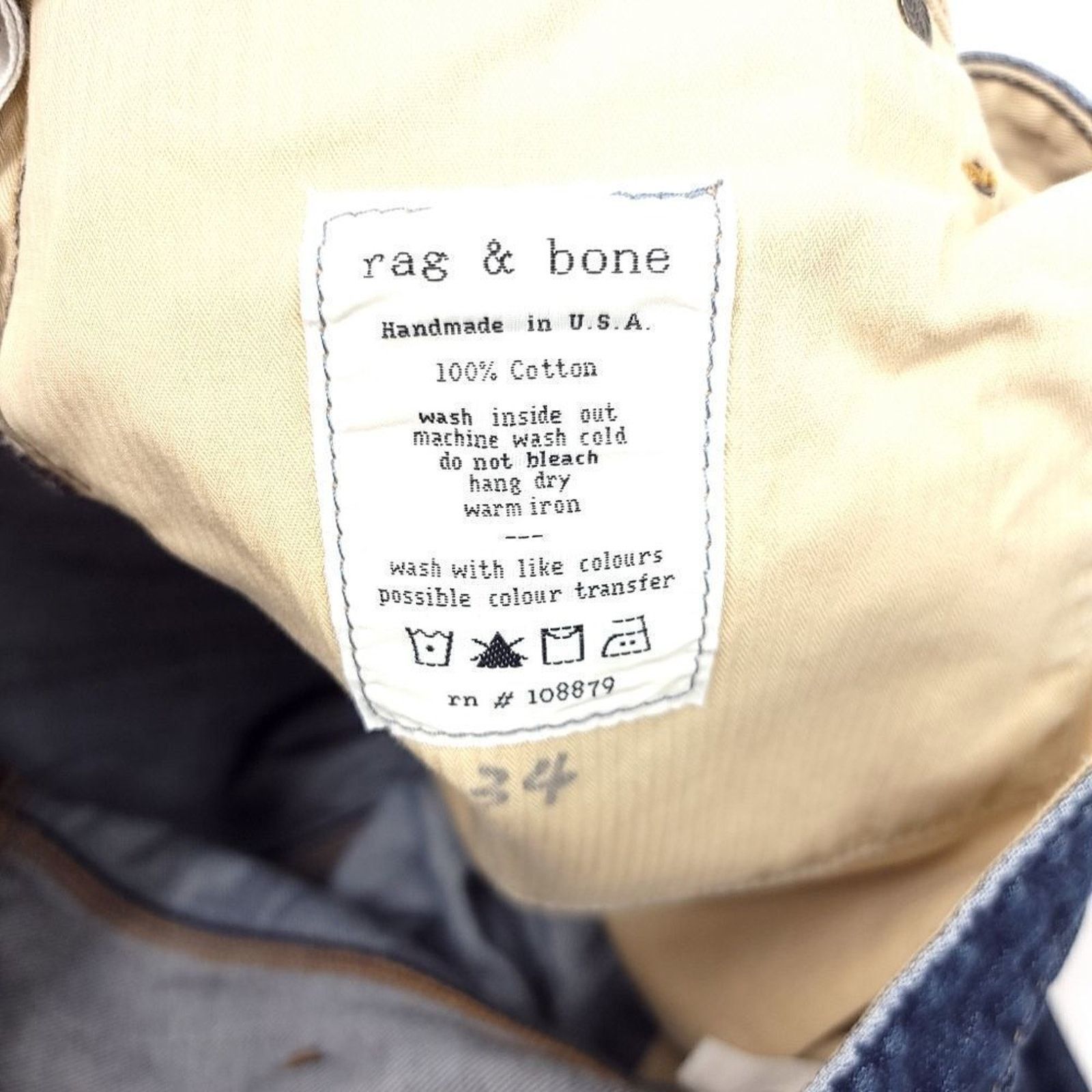 Rag & Bone Rag & Bone Button Fly Jeans Mens 32x28 Handmade USA Size US 32 / EU 48 - 4 Thumbnail
