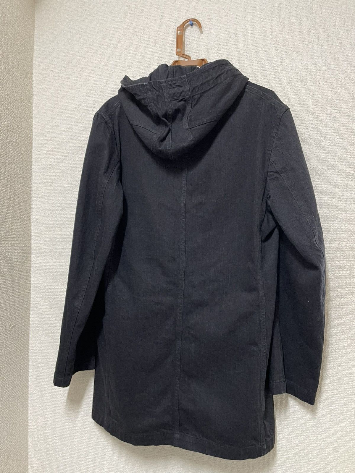 Yohji Yamamoto Yohji Yamamoto Pour Homme 2020SS Black Denim Hooded Jacket Size US L / EU 52-54 / 3 - 2 Thumbnail