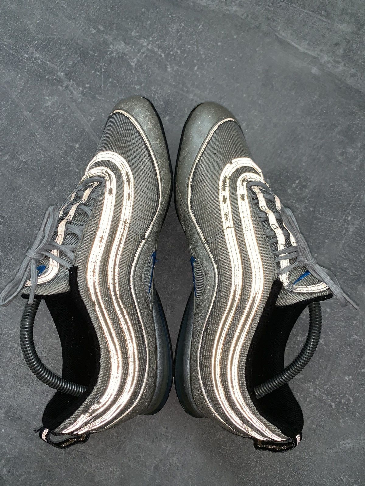 Vintage Vintage 00’s Nike AIR MAX Silver 2007 Y2k style Size US 8.5 / EU 41-42 - 7 Thumbnail