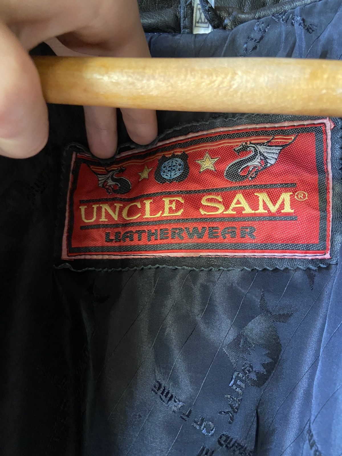 Vintage Uncle Sam 1986 leather jacket Size US L / EU 52-54 / 3 - 4 Thumbnail
