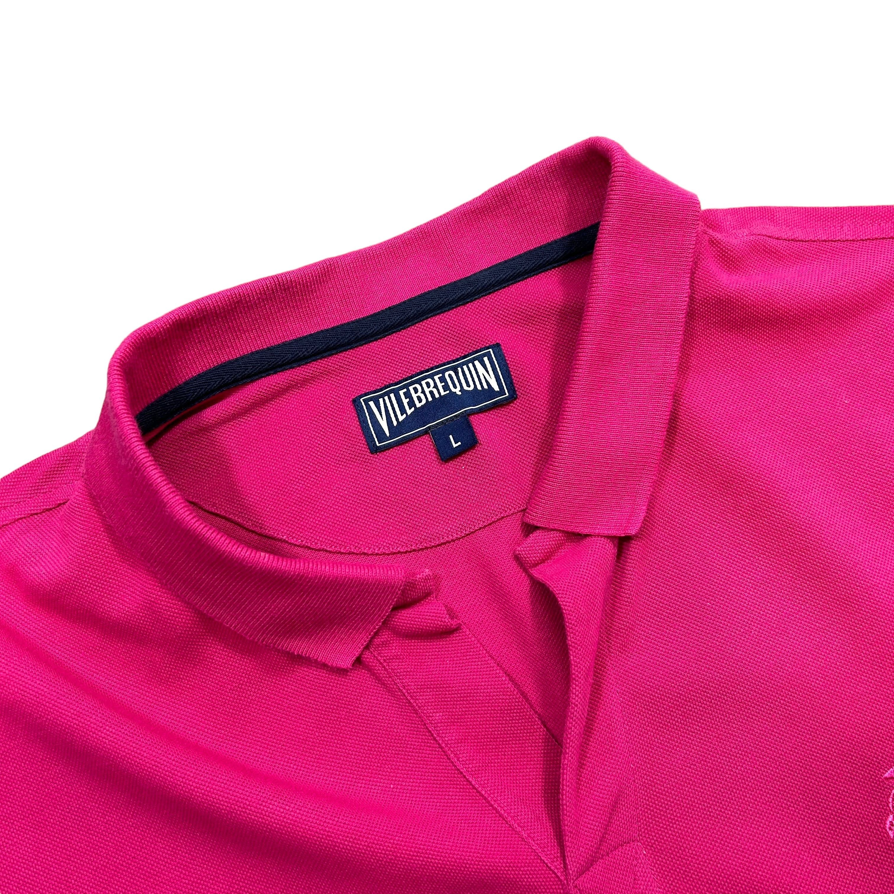 Vilebrequin $155 Vilebrequin Pink Cotton Contrasting Trim Polo Shirt L Size US L / EU 52-54 / 3 - 4 Thumbnail