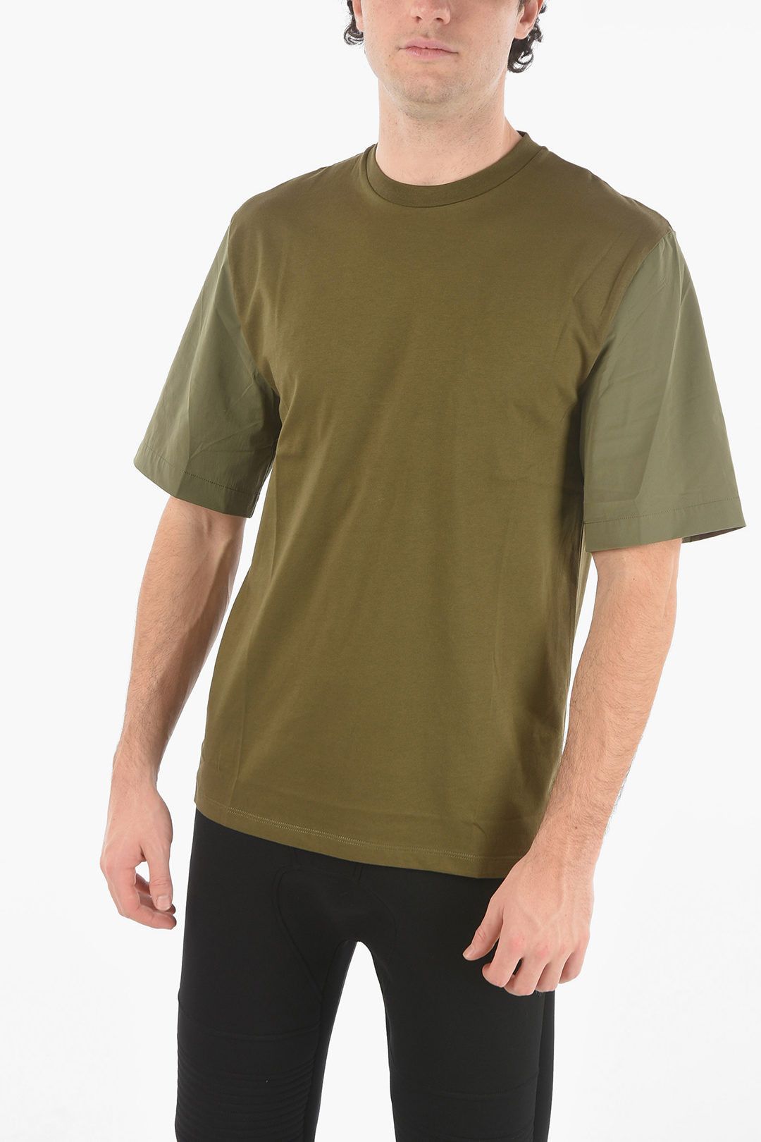 og1mm0823 Crewneck Line T-Shirt in Green