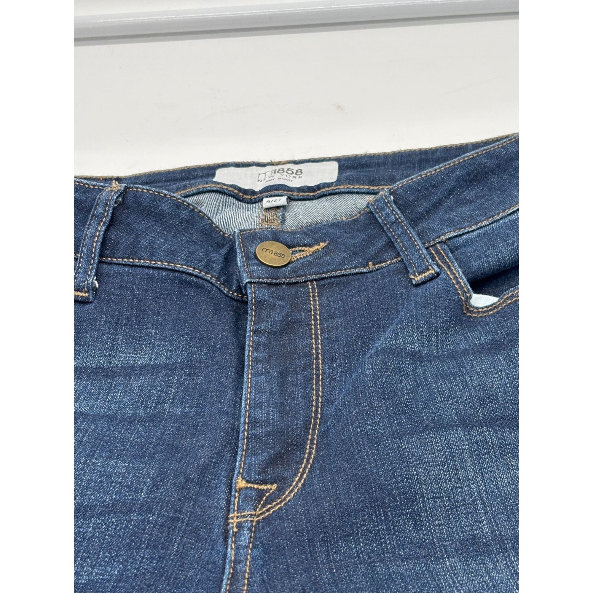 Other M1868 Womens Dark Wash Denim Flare Jeans Size 4/27" Size 27" / US 4 / IT 40 - 3 Thumbnail