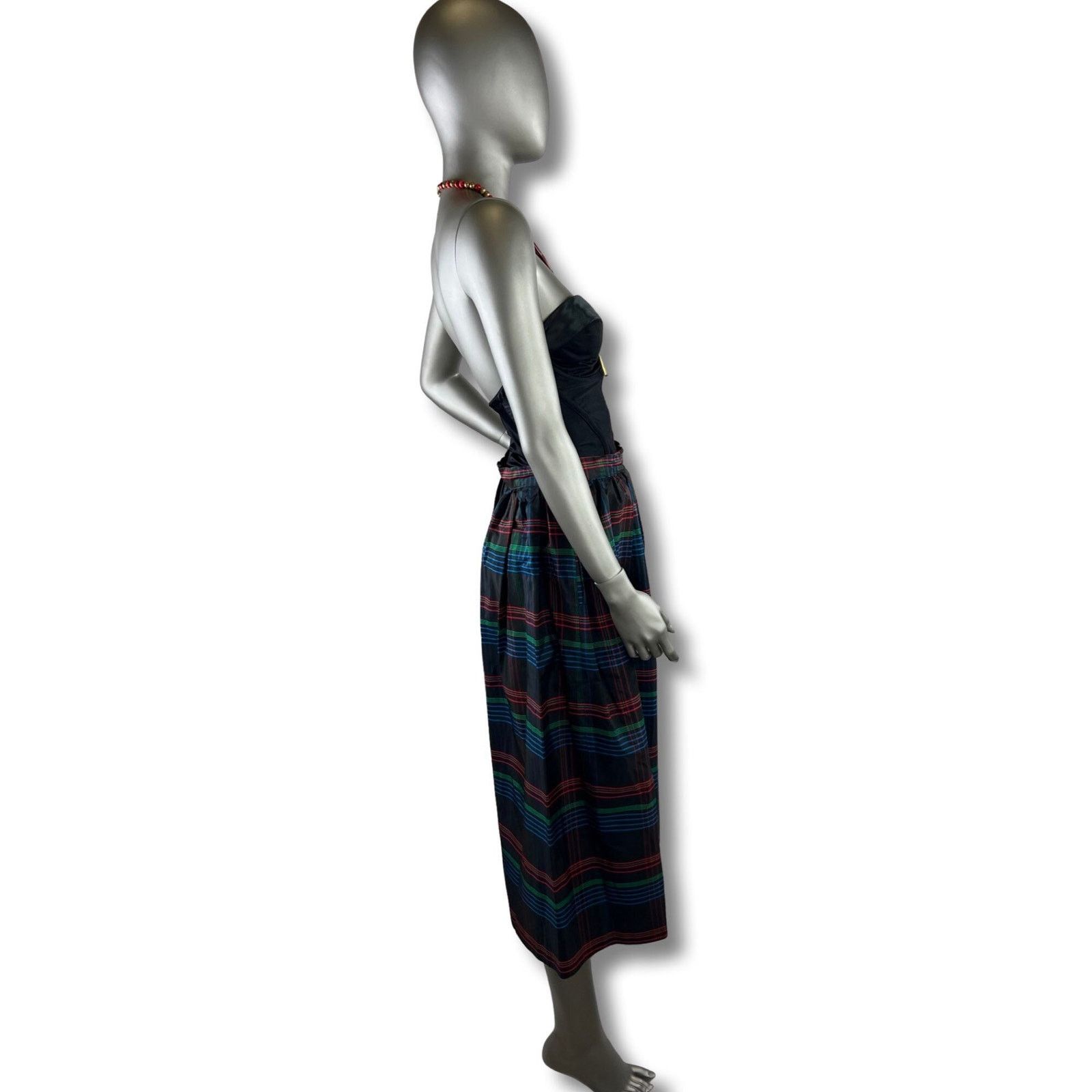 Vintage Vintage 1980s Plaid Culotte Pants Small/Medium Size 29" - 3 Thumbnail