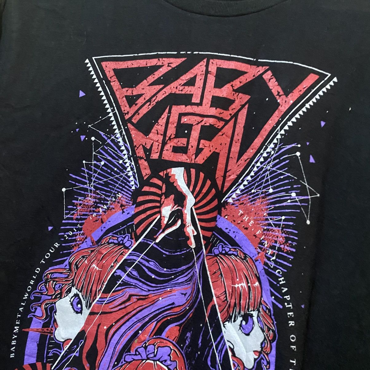 Band Tees × Japanese Brand 2015 Baby Metal Tour tee Size US L / EU 52-54 / 3 - 3 Thumbnail