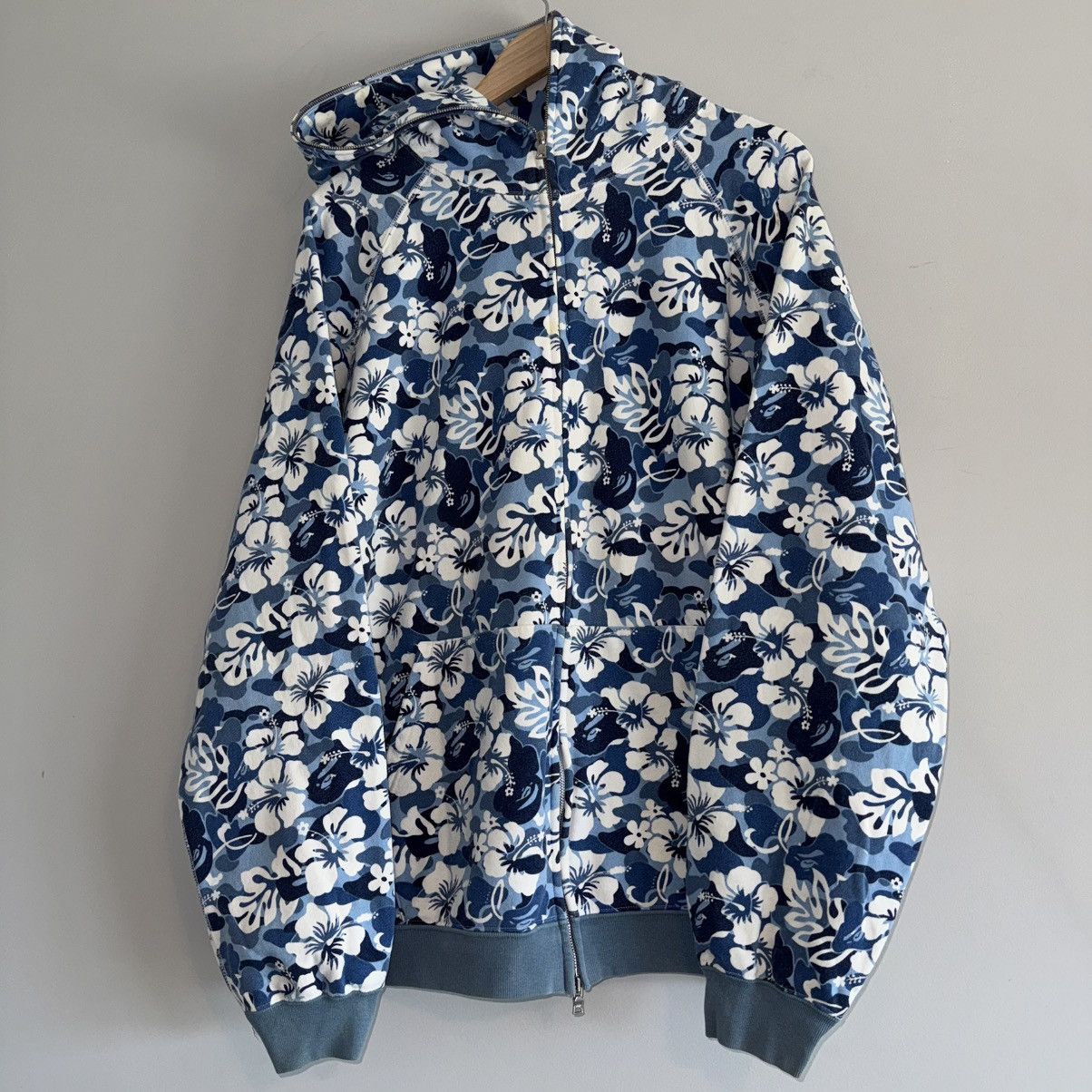 Bape Vintage Nigo Era Aloha Camo Full Zip Up Hoodie Sweater Size US XL / EU 56 / 4 - 2 Thumbnail