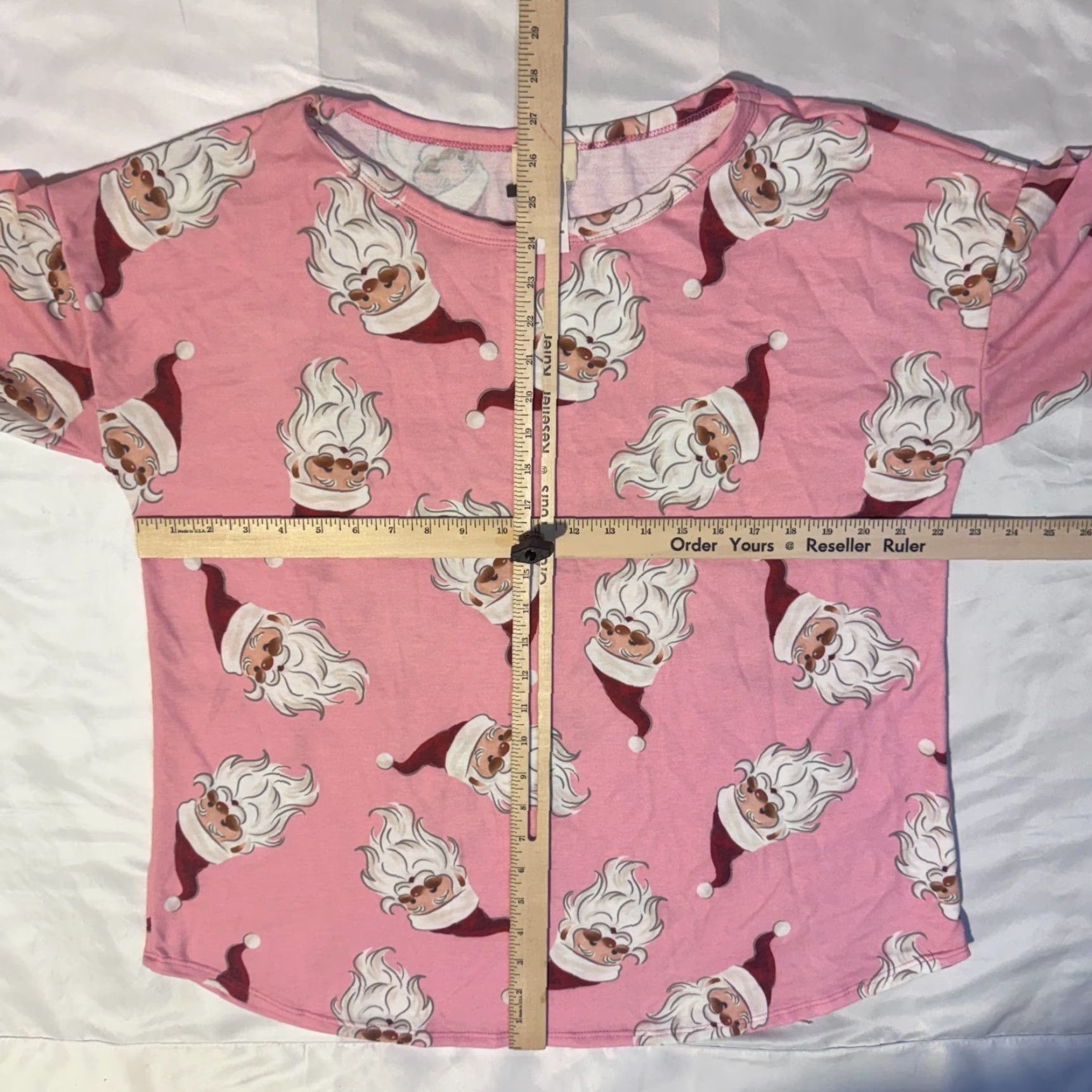 Pinko BiBi Pajama Top Women L Pink Christmas Santa Claus Santa Honey NWT Comfy Stretch Size L / US 10 / IT 46 - 5 Thumbnail