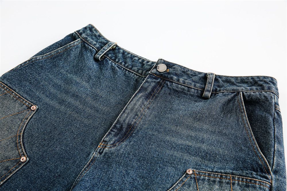 Japanese Brand × Vintage Retro loose street trend casual letter straight denim shorts Size US 32 / EU 48 - 3 Thumbnail