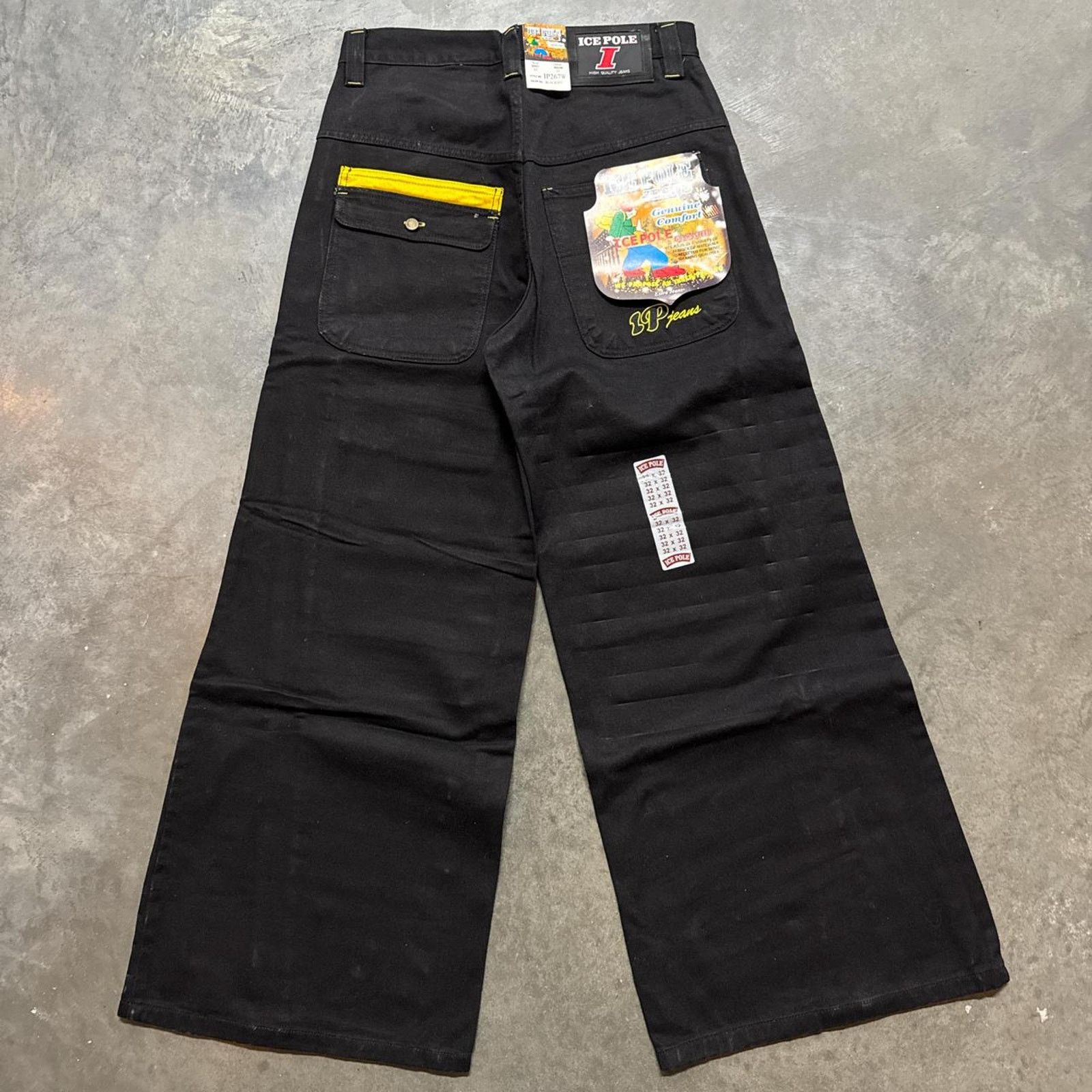 JNCO × Vintage Vintage Y2K Ice Pole Wide Leg Baggy JNCO Style Denim Jeans Size US 32 / EU 48 - 4 Thumbnail