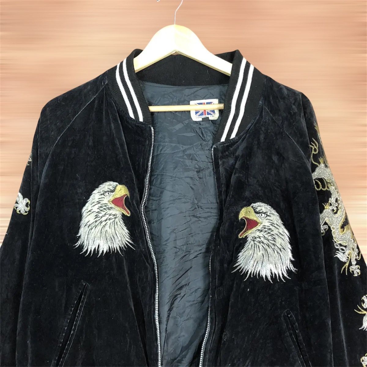 Other Vintage Sukajan Souvenir Jacket with Velvet Outer Size US L / EU 52-54 / 3 - 3 Thumbnail