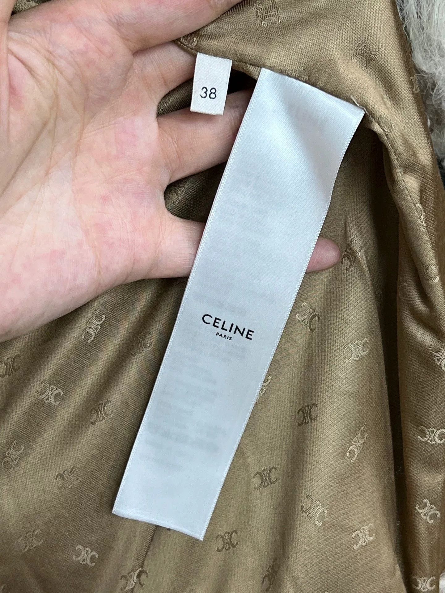 Celine Celine Cow Print Patchwork Crew Neck Fur Coat Size US M / EU 48-50 / 2 - 5 Thumbnail