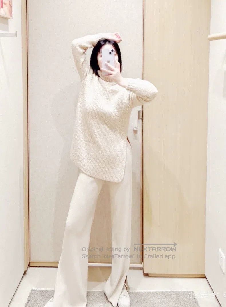 Loro Piana Loro Piana White Cashmere Sweater Size S / US 4 / IT 40 - 1 Thumbnail