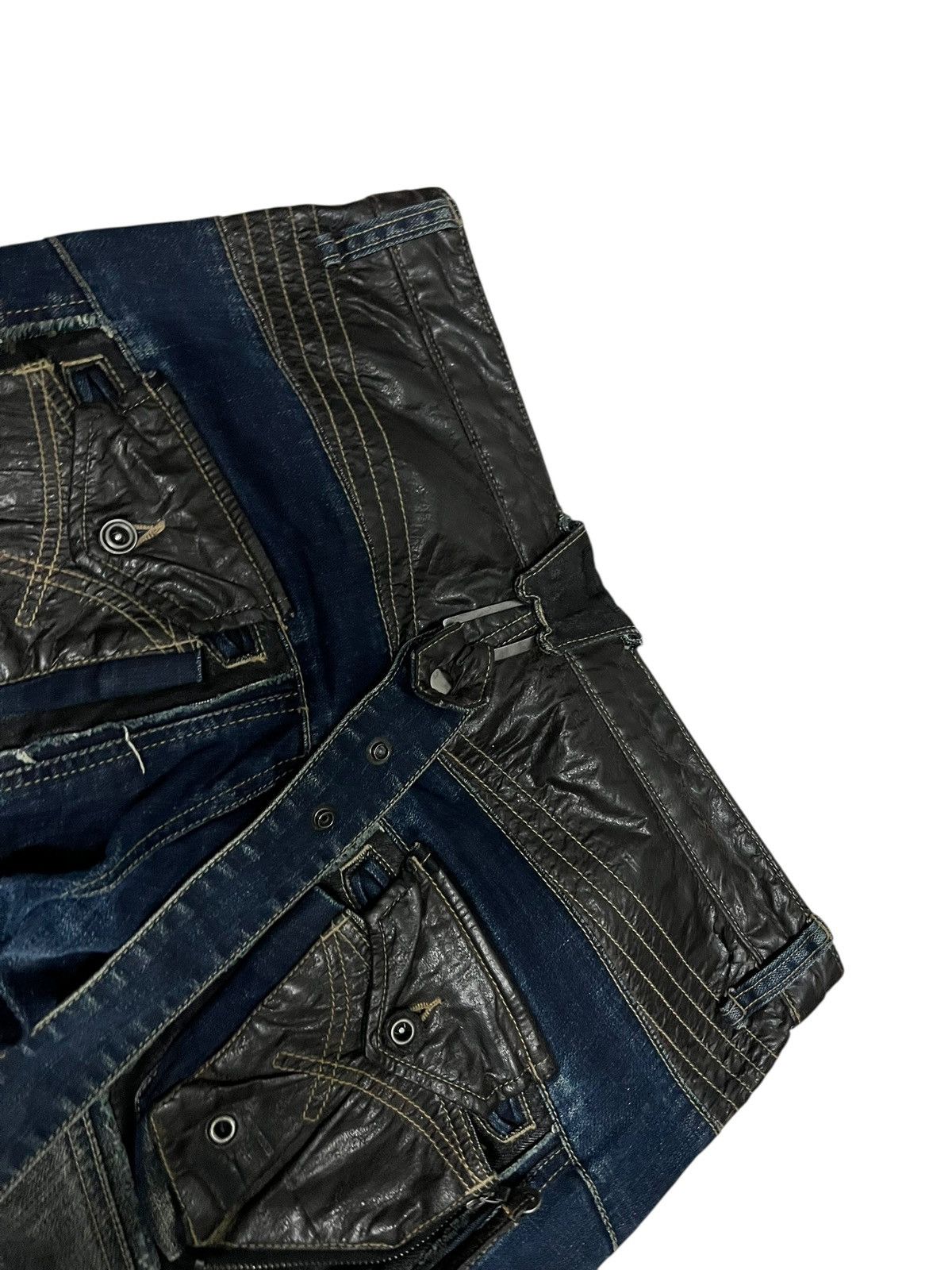 If Six Was Nine 🔥Very Rare PPFM Like If Six Was Nine Style Patchwork Jean Size US 33 - 17 Thumbnail