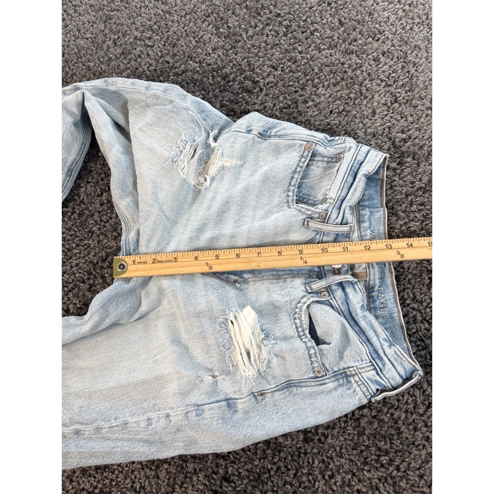 American Eagle Outfitters VINTAGE American Eagle Outfitters Boyfriend Jeans Size 00 Womens 90s Distressed Blue High Rise Jeans Size 24" / US 00 / IT 34 - 5 Thumbnail