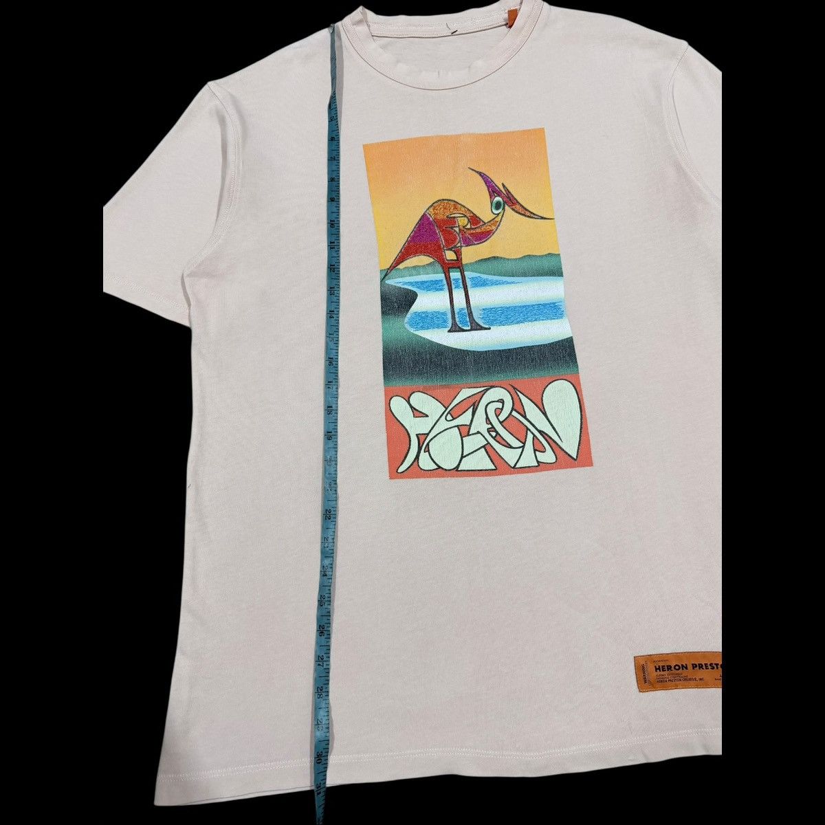 Heron Preston Orange Flamingo Embroidery Heron Preston Tee Size US L / EU 52-54 / 3 - 8 Thumbnail