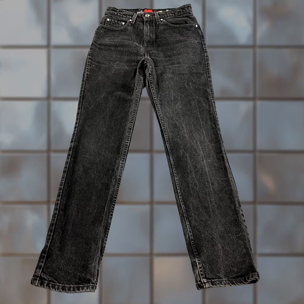 Levi's VINTAGE Levi's Slim High Waist Jeans Womens 8 Black Silent Silvertab 27 30 UK USA Denim 5-Pocket Cap Size 30" / US 8 / IT 44 - 1 Thumbnail