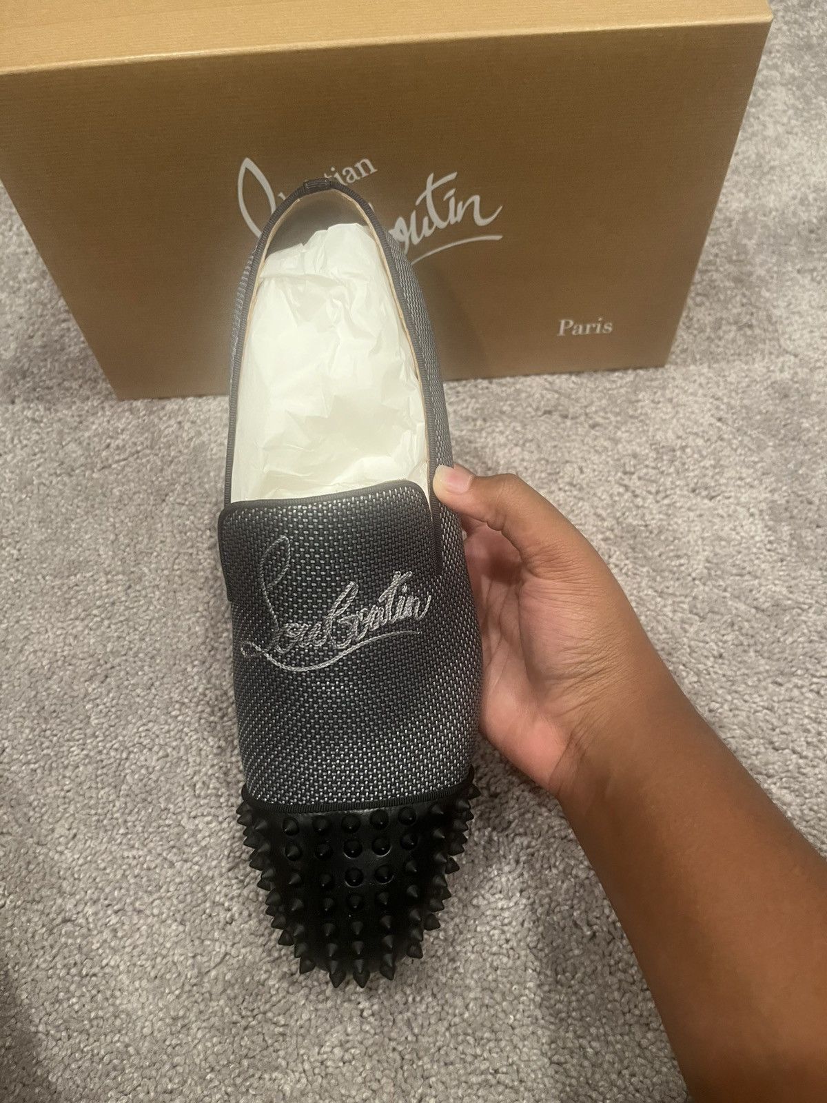 Christian Louboutin Christian Louboutin spooky navy flats Size US 11 / EU 44 - 3 Thumbnail