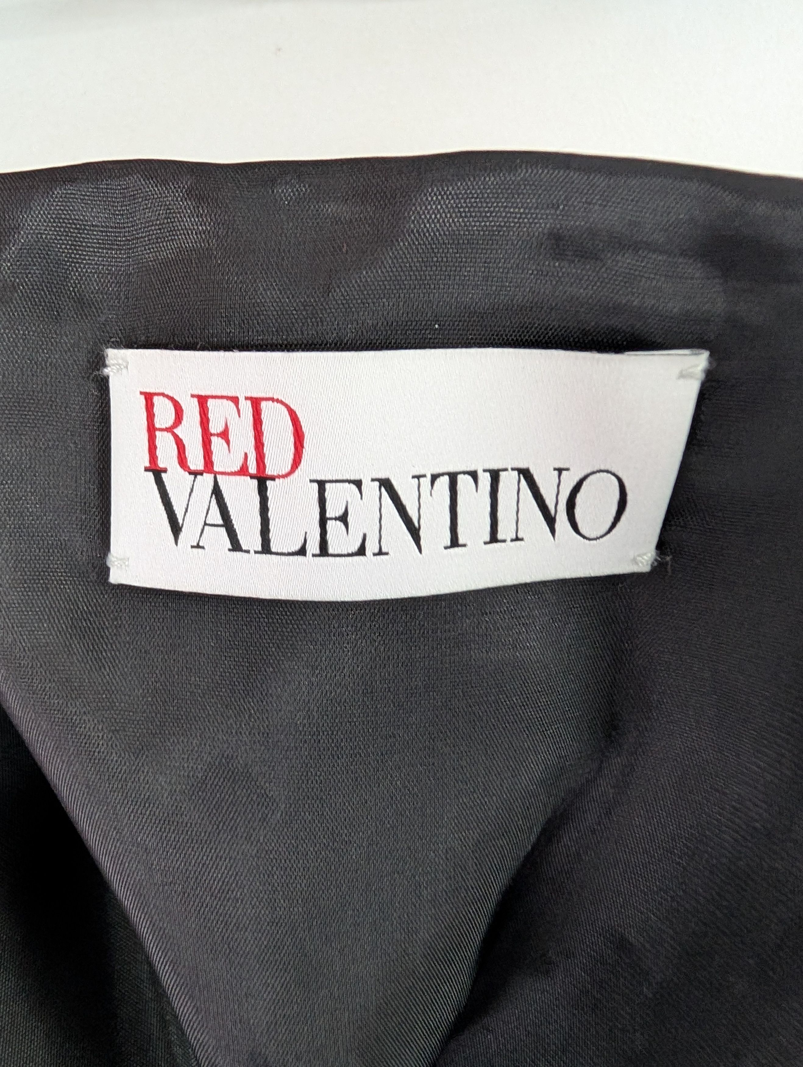 RED Valentino Red Valentino Black Leather Biker Jacket with Silver Collar Size S / US 4 / IT 40 - 9 Thumbnail