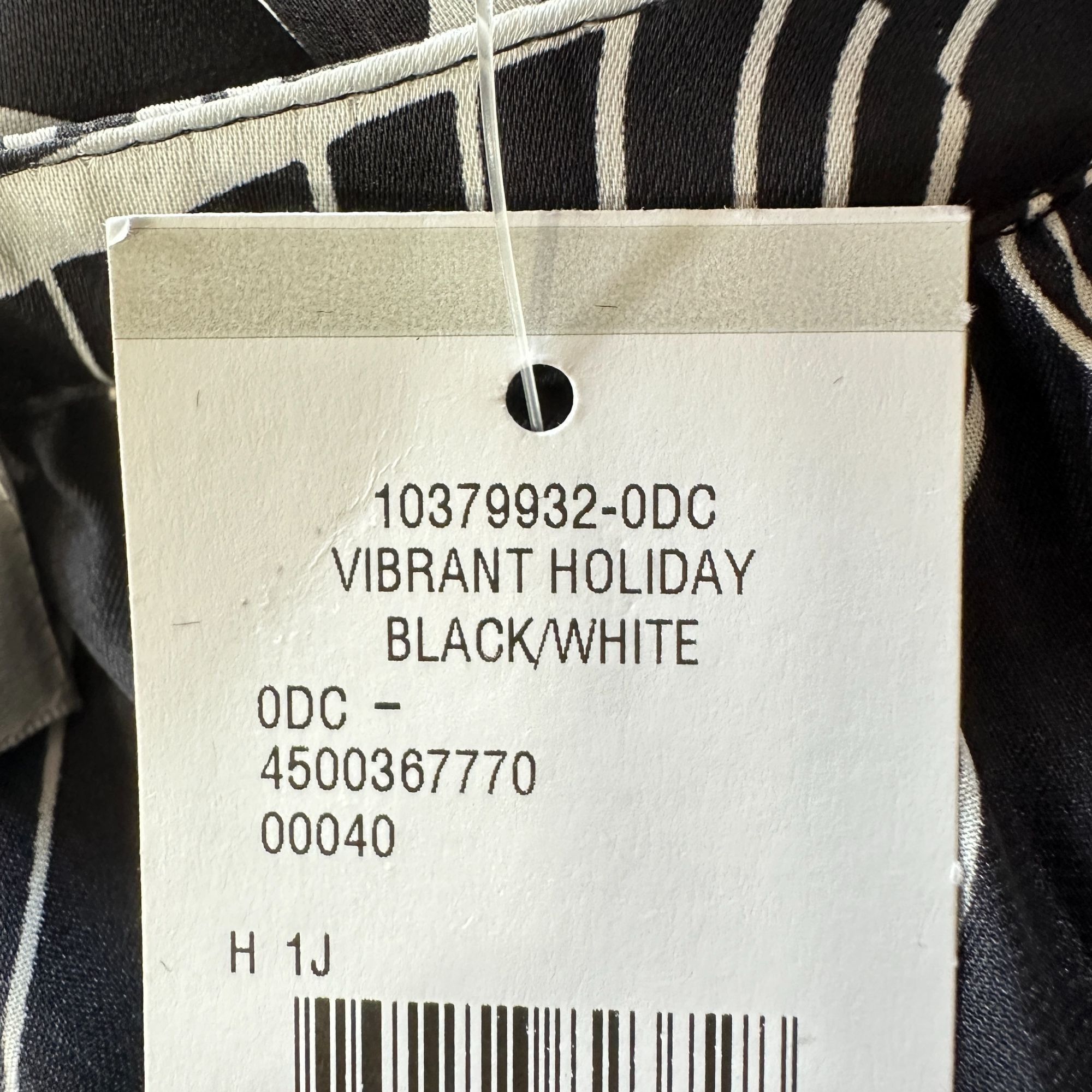 Kasper Kasper Women's Black & White Geometric Print Long Sleeve Pul Size XL / US 12-14 / IT 48-50 - 7 Thumbnail