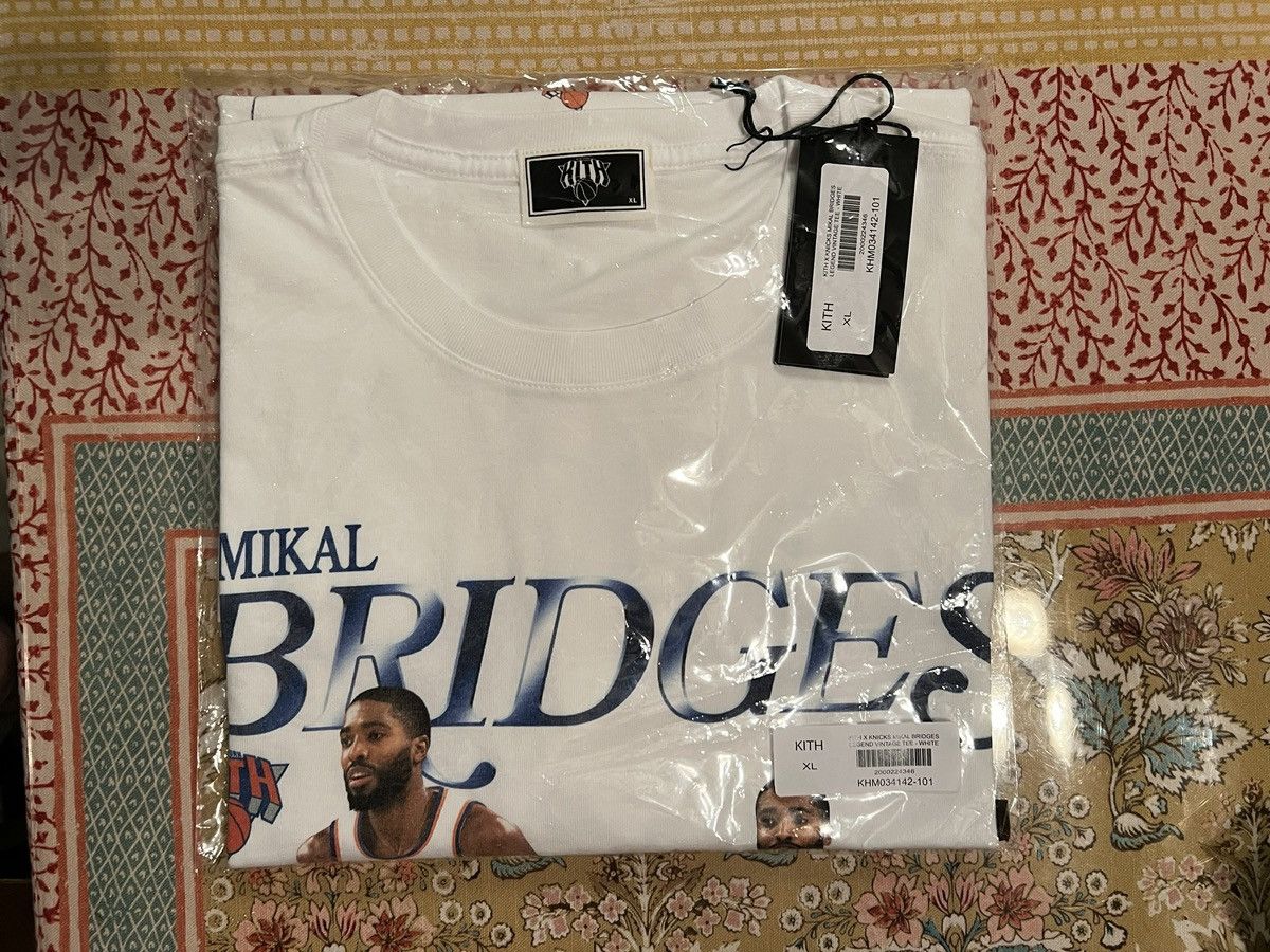 Kith Kith for New York Knicks Mikal Bridges Legend Vintage Tee Size US XL / EU 56 / 4 - 6 Thumbnail
