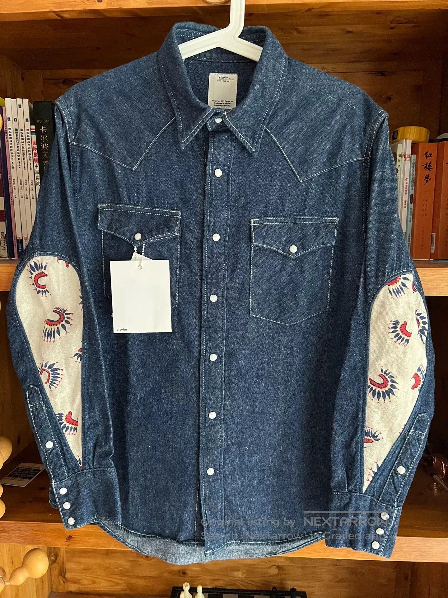 visvim indian water drop denim shirt.